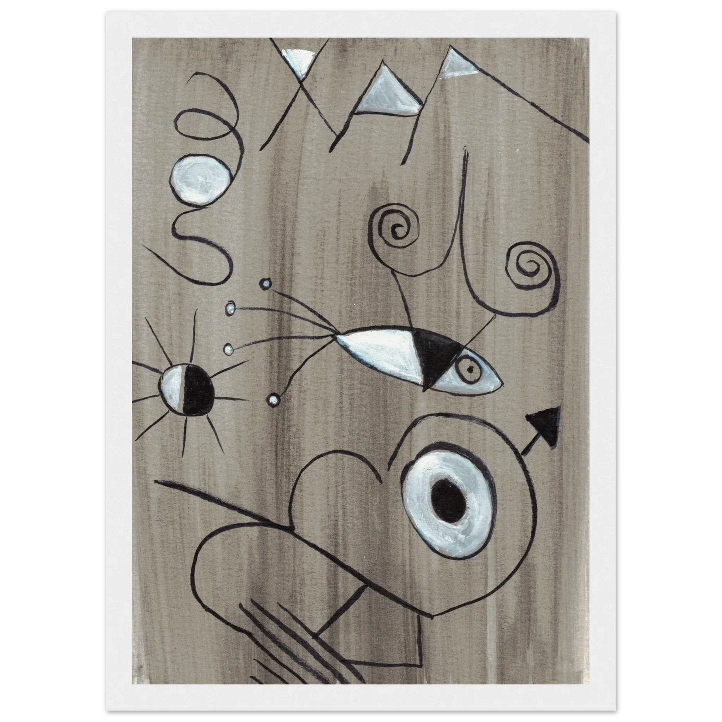 Affiche encadrée bois | Papier mat qualité musée | Aquarelle originale Laure Leprince - Laure Leprince - Artiste Peintre
