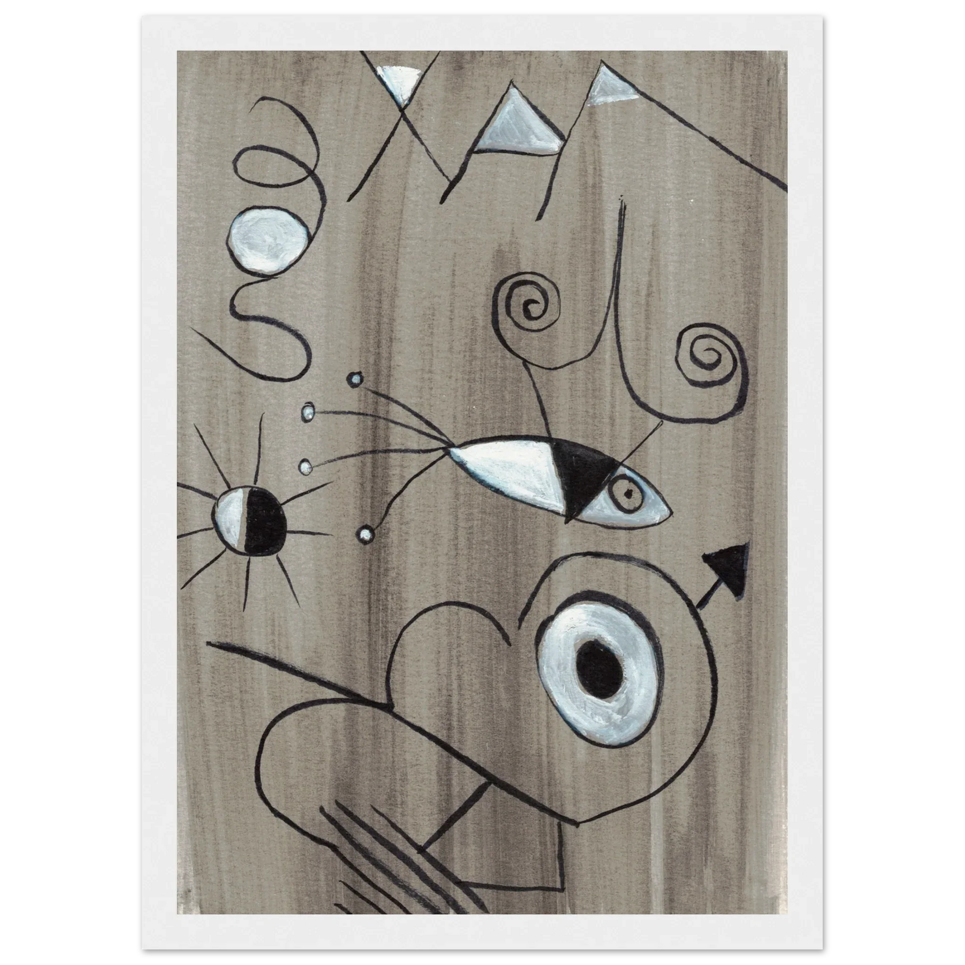 Affiche encadrée bois | Papier mat qualité musée | Aquarelle originale Laure Leprince - Laure Leprince - Artiste Peintre