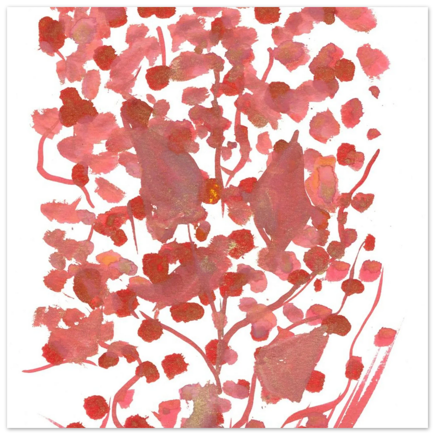 Premium Matte Paper Poster Aquarelle Originale RDJ3-5 - Laure Leprince - Artiste Peintre