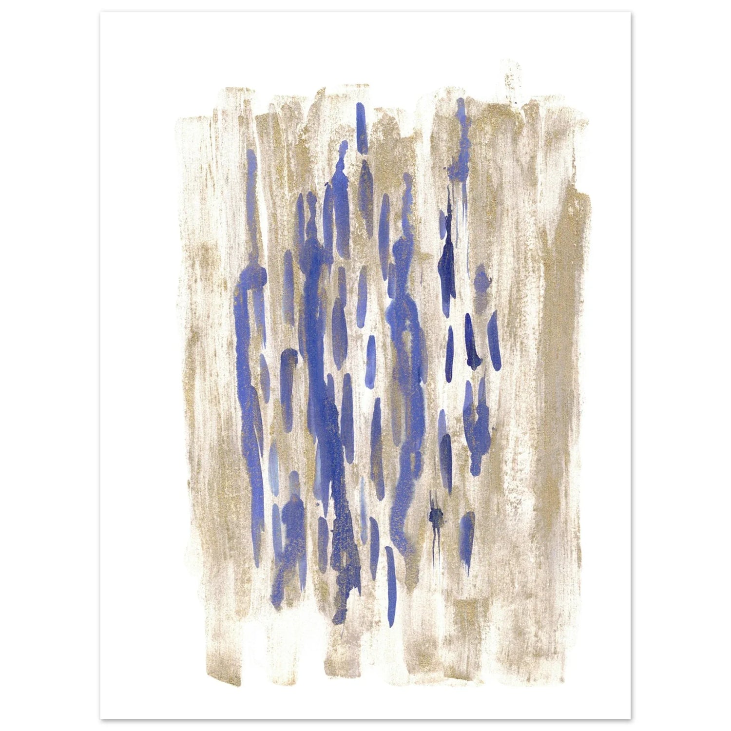 Affiche premium sur papier mat Golden Drip– Art mural de qualité supérieure - Laure Leprince - Artiste Peintre