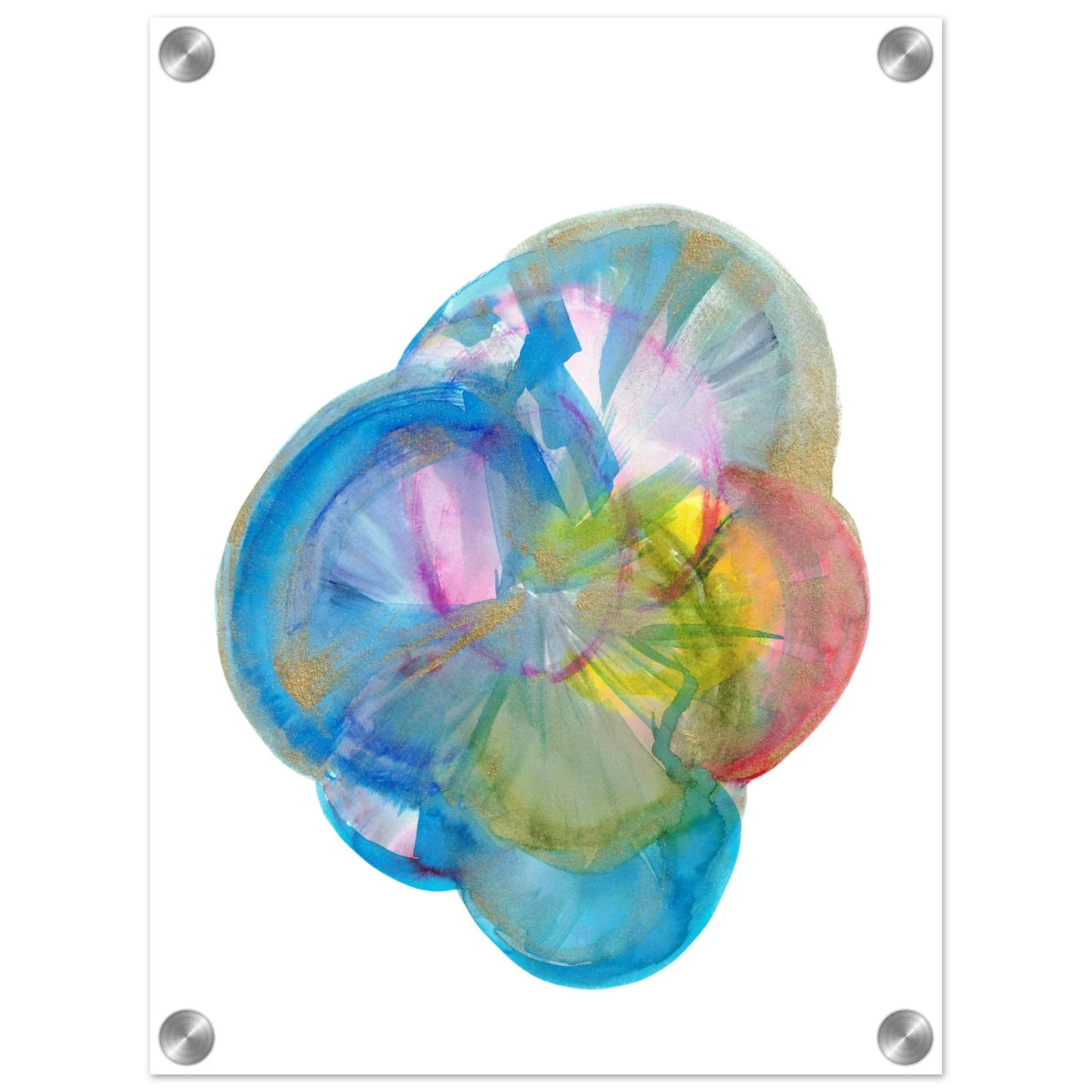 Impression sur acrylique brillante Crystal Bloom | Art contemporain par Laure Leprince - Laure Leprince - Artiste Peintre