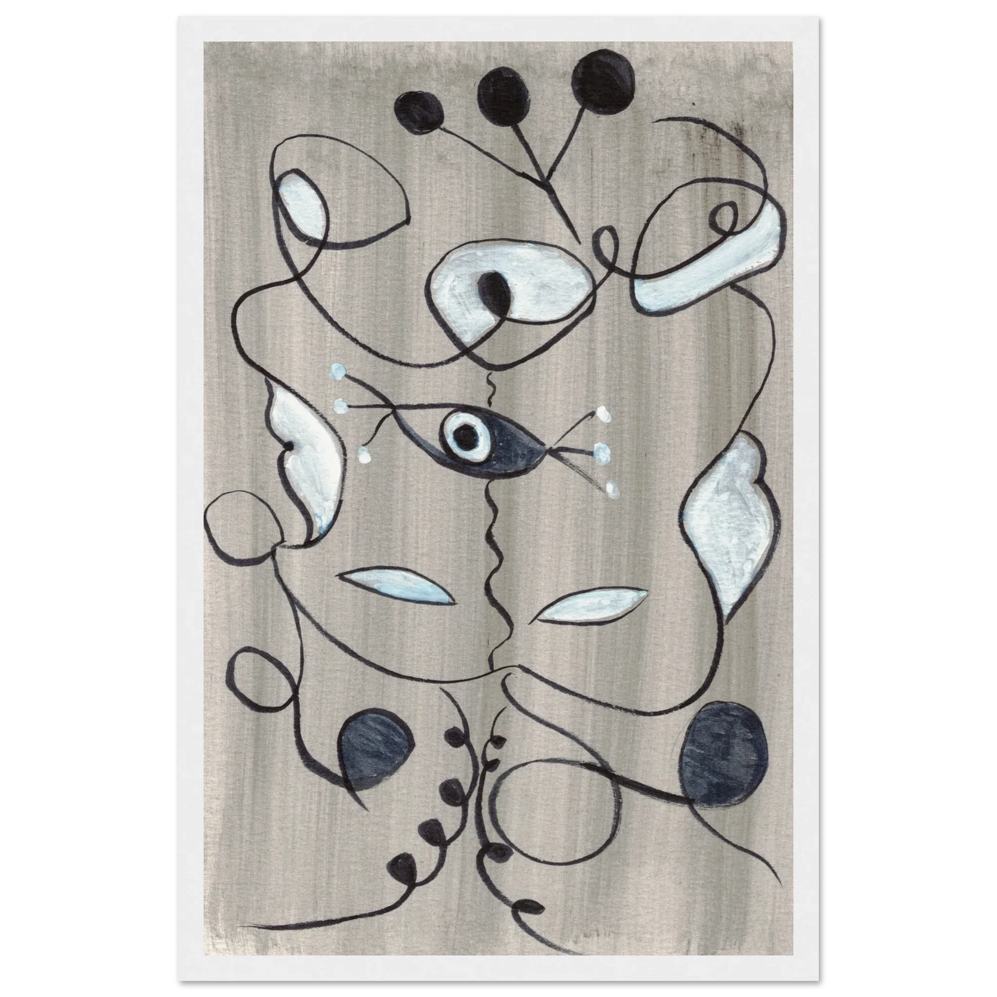 Affiche encadrée bois | Papier mat qualité musée | Aquarelle originale Laure Leprince - Laure Leprince - Artiste Peintre