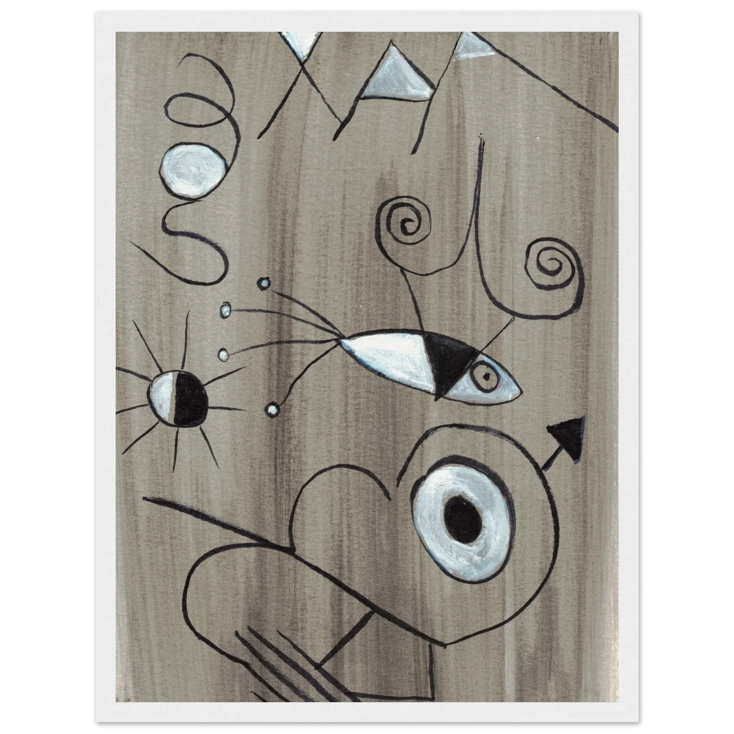 Affiche encadrée bois | Papier mat qualité musée | Aquarelle originale Laure Leprince - Laure Leprince - Artiste Peintre