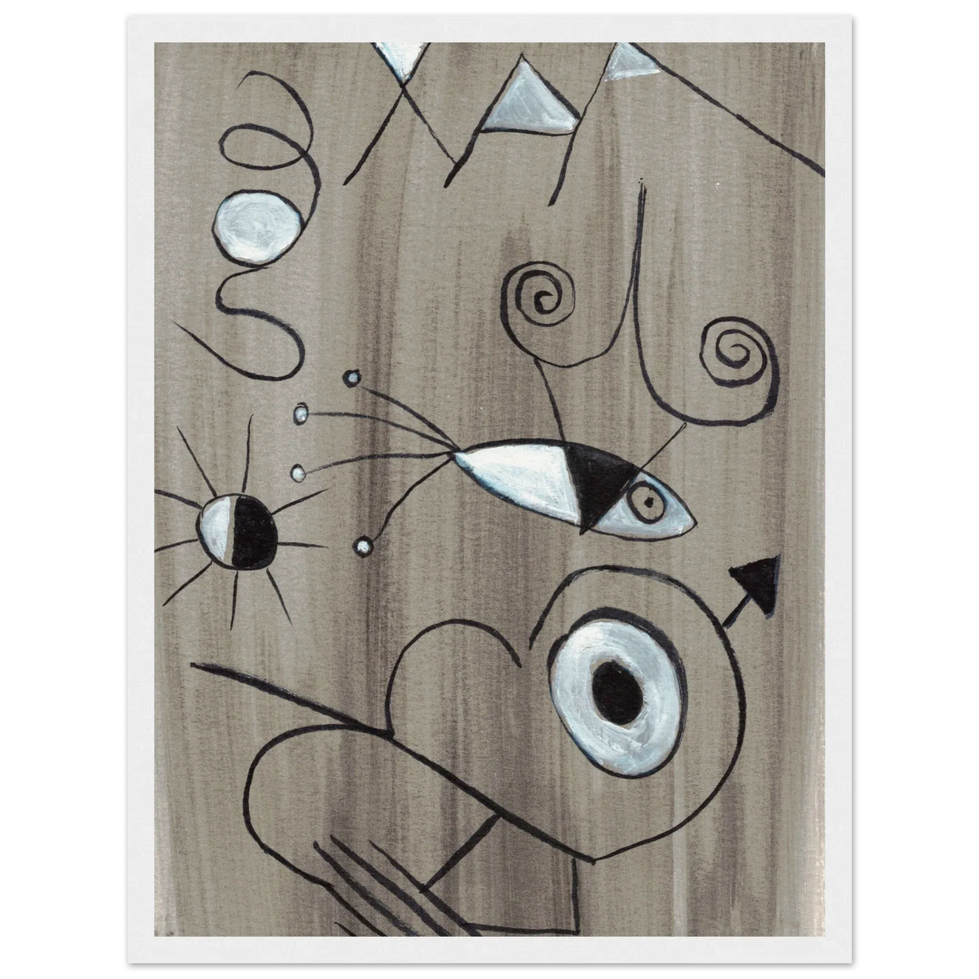 Affiche encadrée bois | Papier mat qualité musée | Aquarelle originale Laure Leprince - Laure Leprince - Artiste Peintre