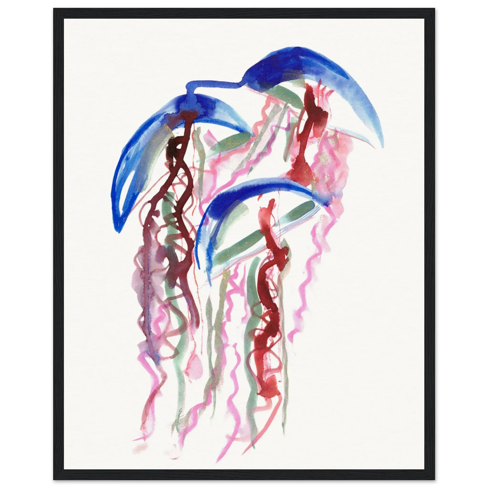Affiche Encadrée Museum-Quality Matte Paper Wooden Framed Coral Dance - Laure Leprince - Artiste Peintre