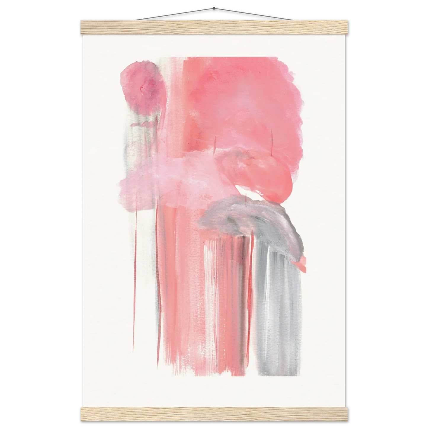 Museum-Quality Matte Paper Poster with Hanger Structures Carmines - Laure Leprince - Artiste Peintre