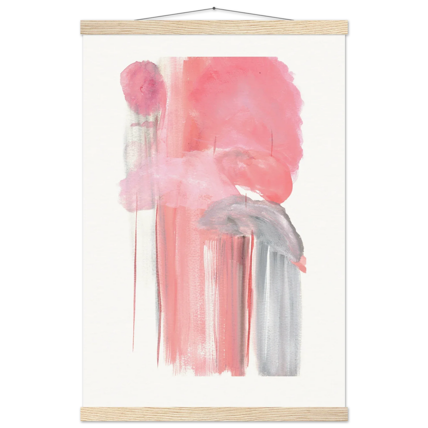 Museum-Quality Matte Paper Poster with Hanger Structures Carmines - Laure Leprince - Artiste Peintre