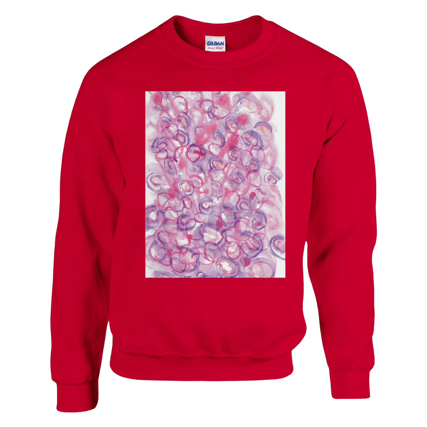 Sweatshirt Unisexe Classique Floraison intime– Impression Artistique Multicolore - Laure Leprince - Artiste Peintre