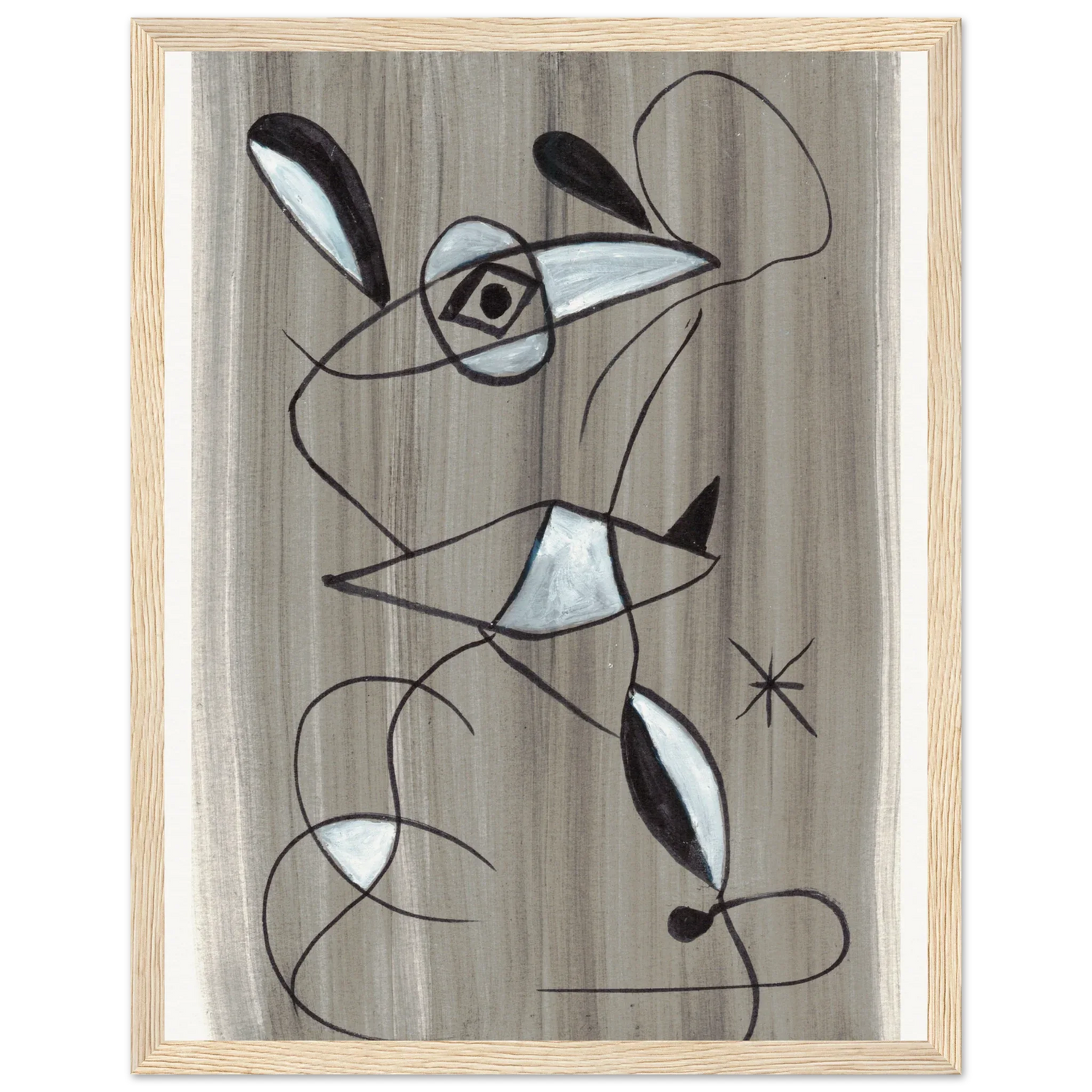 Affiche encadrée bois | Papier mat qualité musée | Aquarelle originale Laure Leprince - Laure Leprince - Artiste Peintre