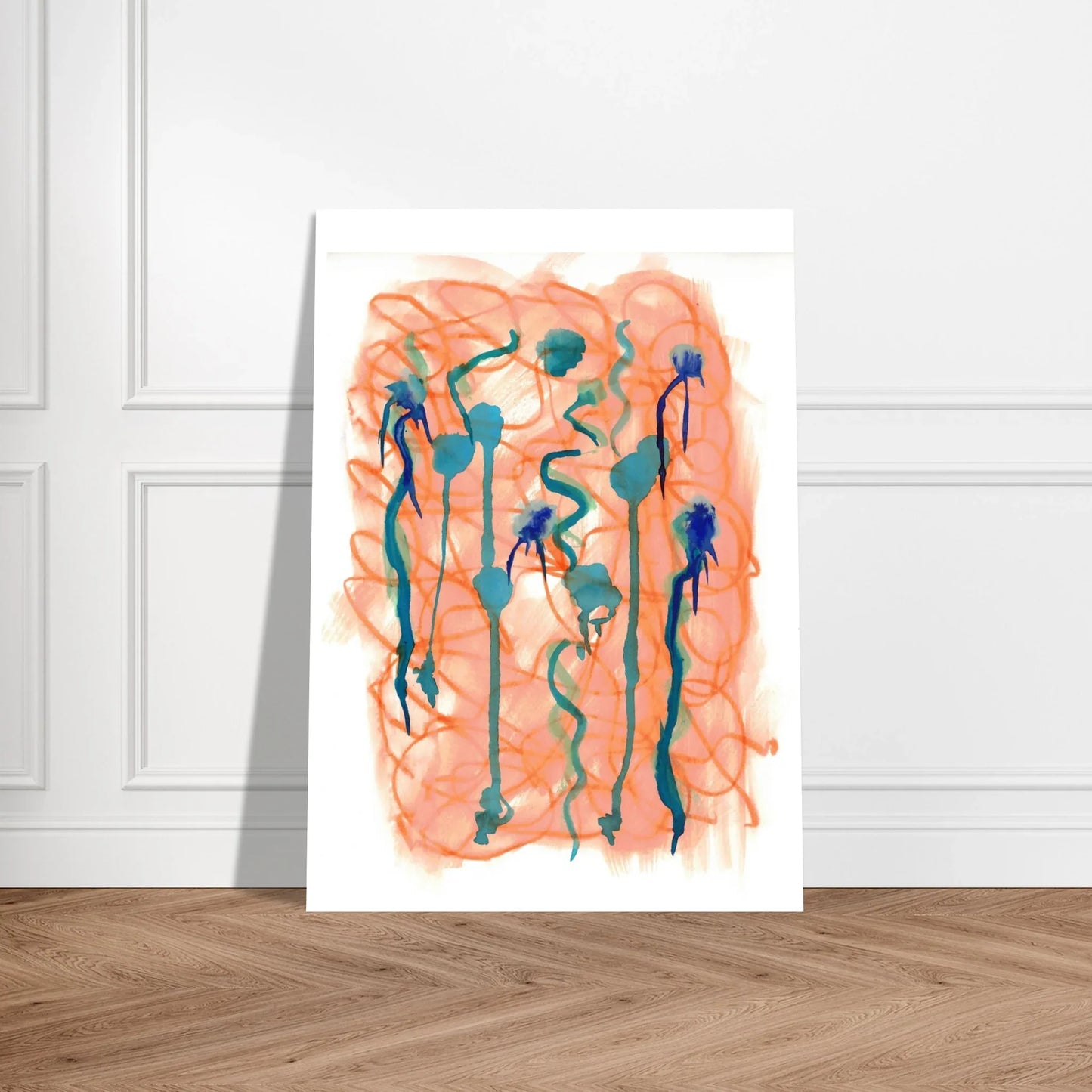 Premium Matte Paper Poster Aquarelle Originale RDJ3-8 - Laure Leprince - Artiste Peintre