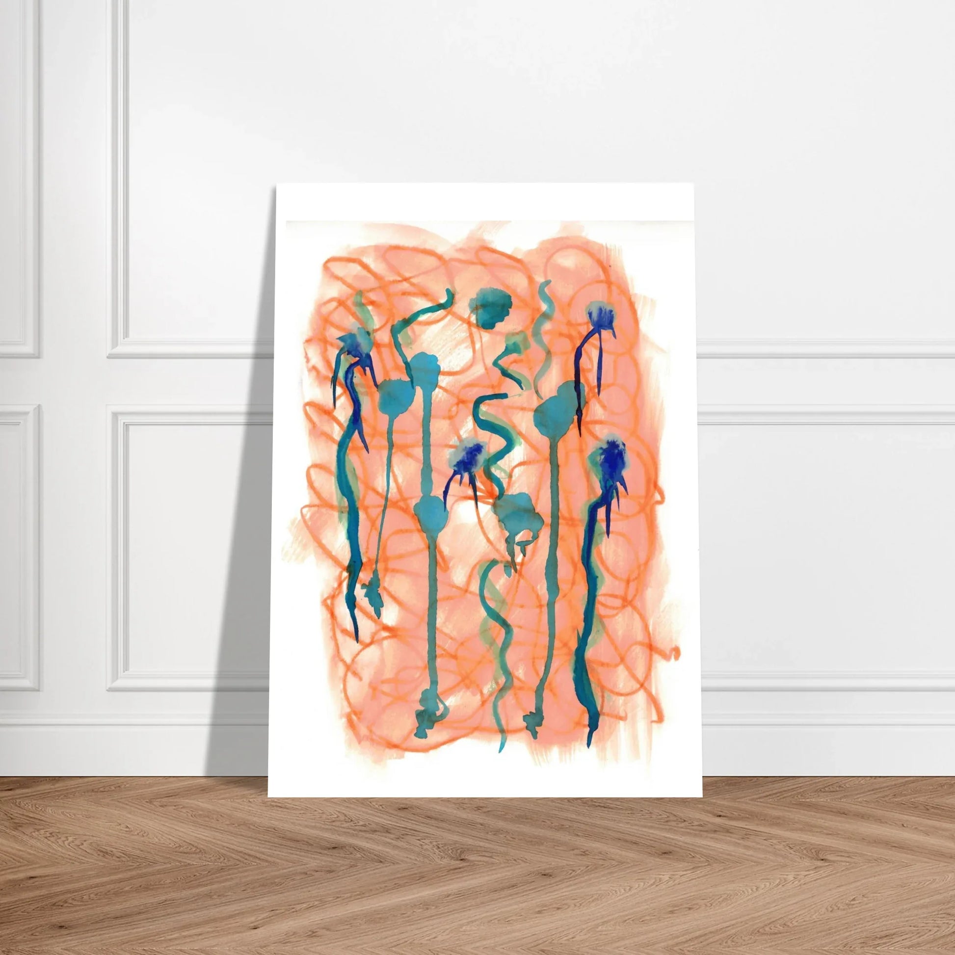 Premium Matte Paper Poster Aquarelle Originale RDJ3-8 - Laure Leprince - Artiste Peintre