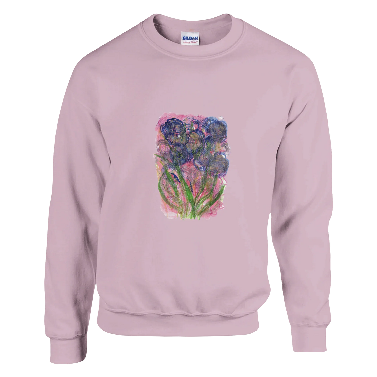 Sweatshirt Unisexe Classique Bloom Vortex– Impression Artistique Multicolore - Laure Leprince - Artiste Peintre