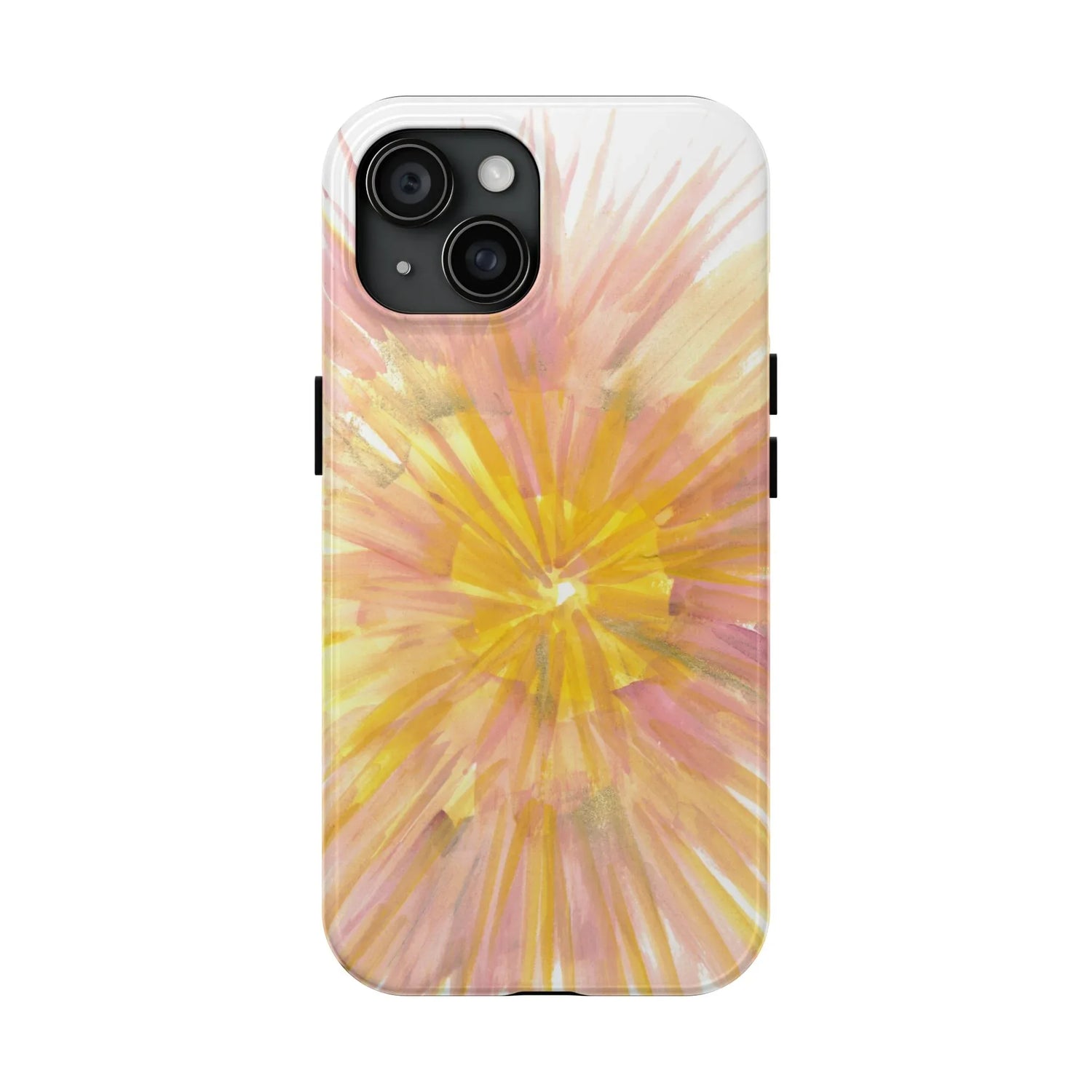 Tough iPhone Case Solar Bloom — Watercolor - Laure Leprince - Artiste Peintre