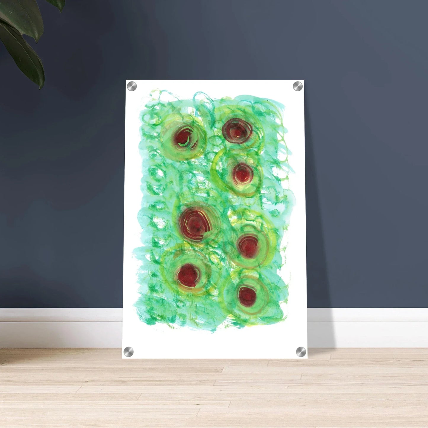 Impression sur acrylique brillante Green Echo | Art contemporain par Laure Leprince - Laure Leprince - Artiste Peintre