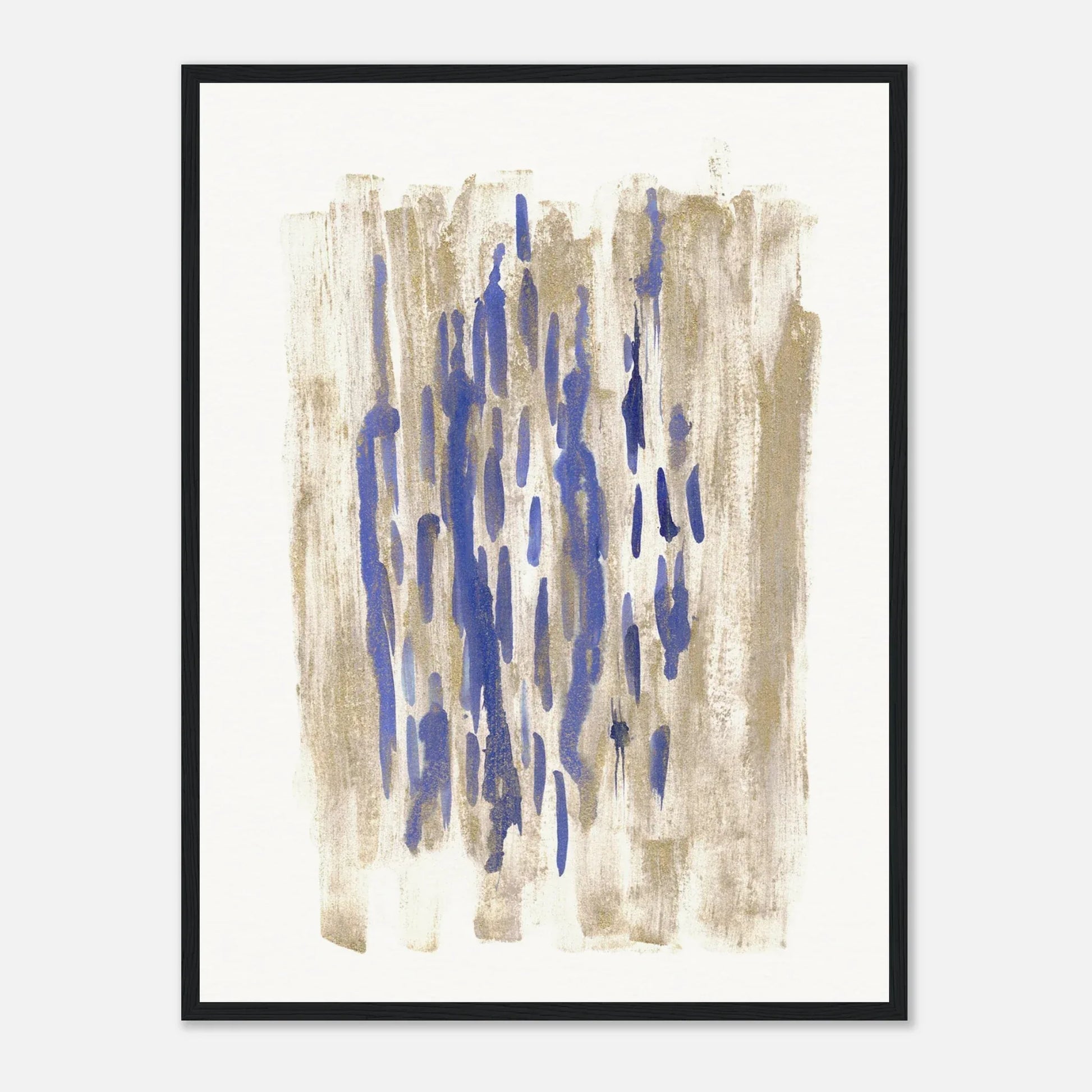 Affiche Encadrée Museum-Quality Matte Paper Wooden Framed Golden Drip - Laure Leprince - Artiste Peintre