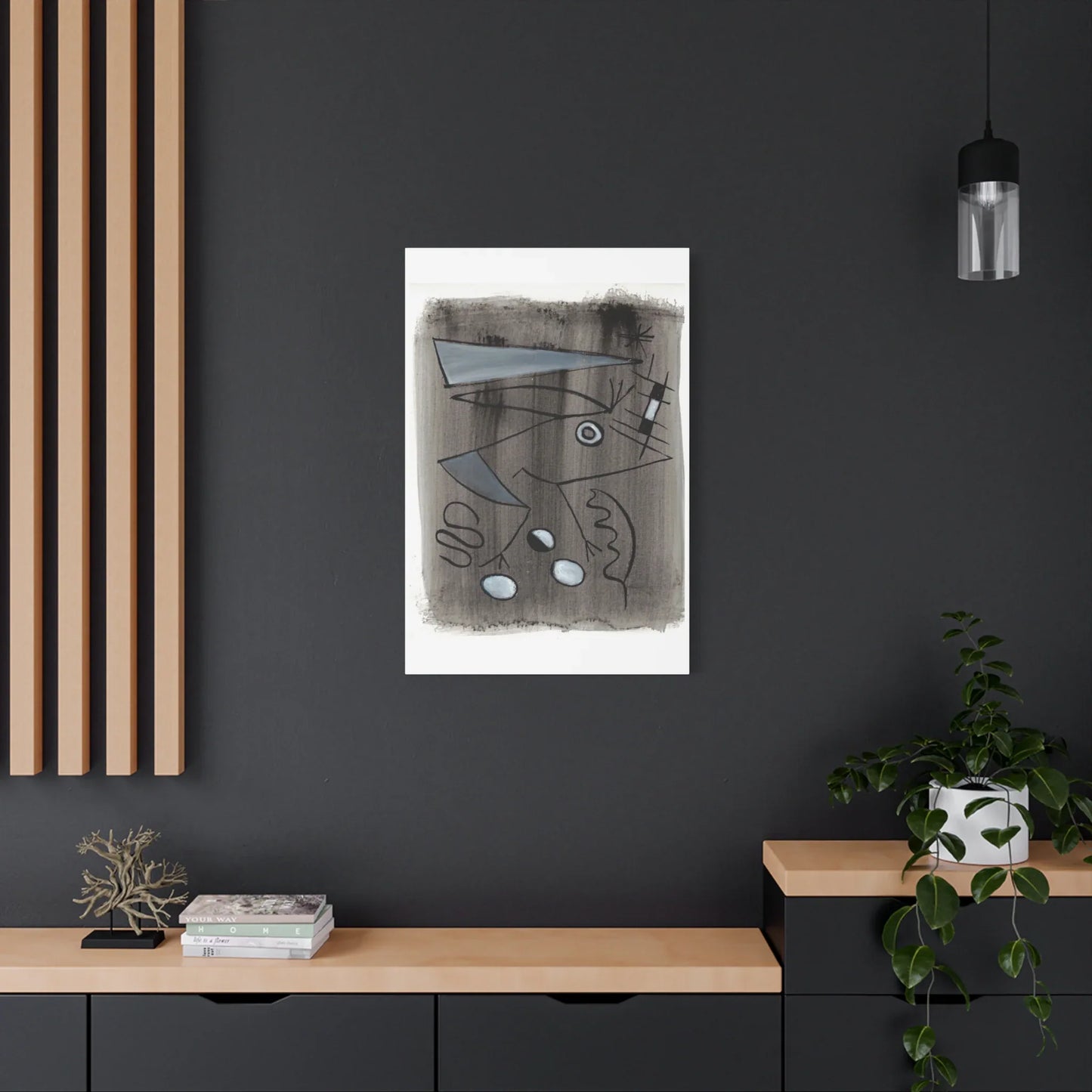 Abstract La Naissance Brushstroke Canvas Print — Modern Coastal Wall Art - Laure Leprince - Artiste Peintre