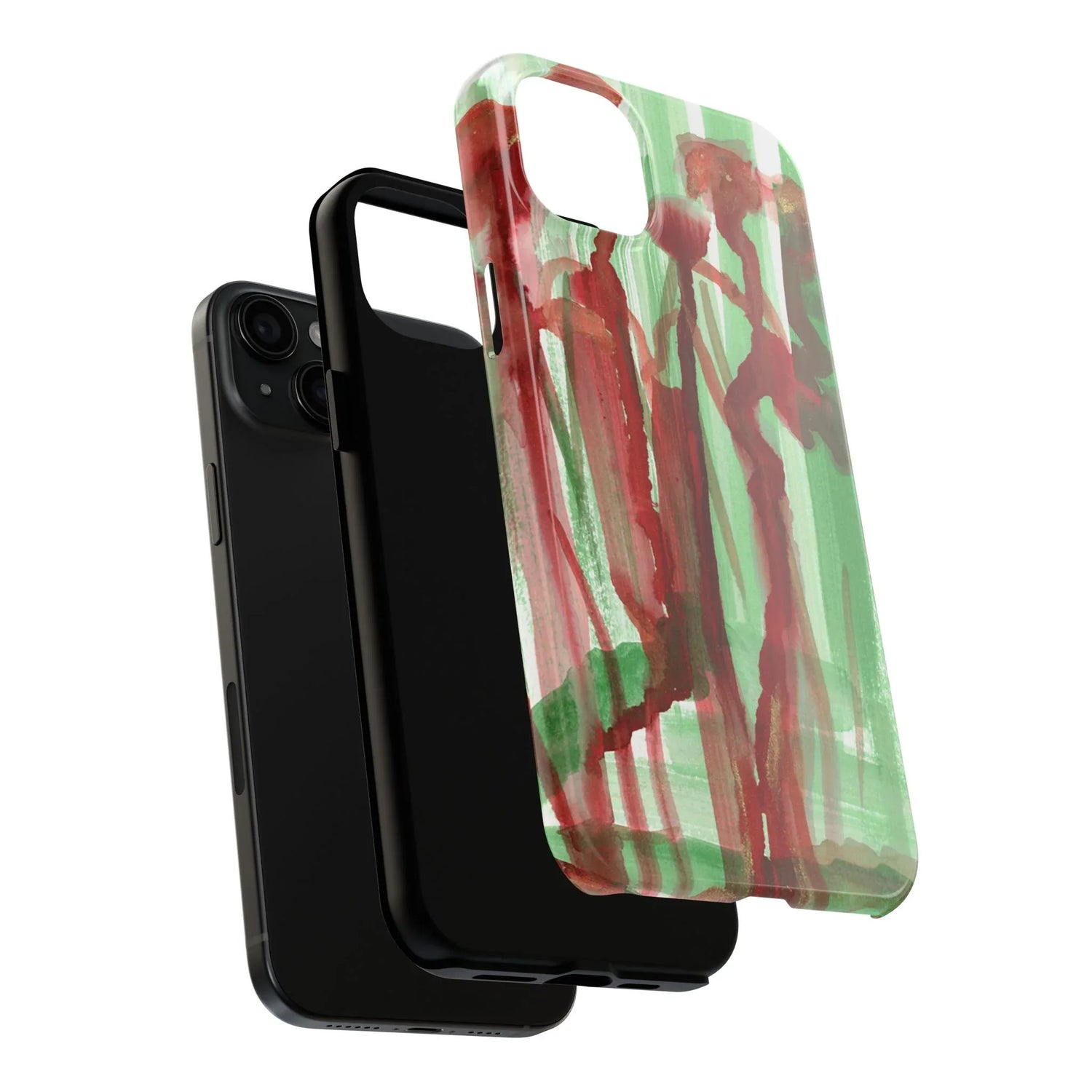 Tough iPhone Case Forest Choir — Watercolor - Laure Leprince - Artiste Peintre