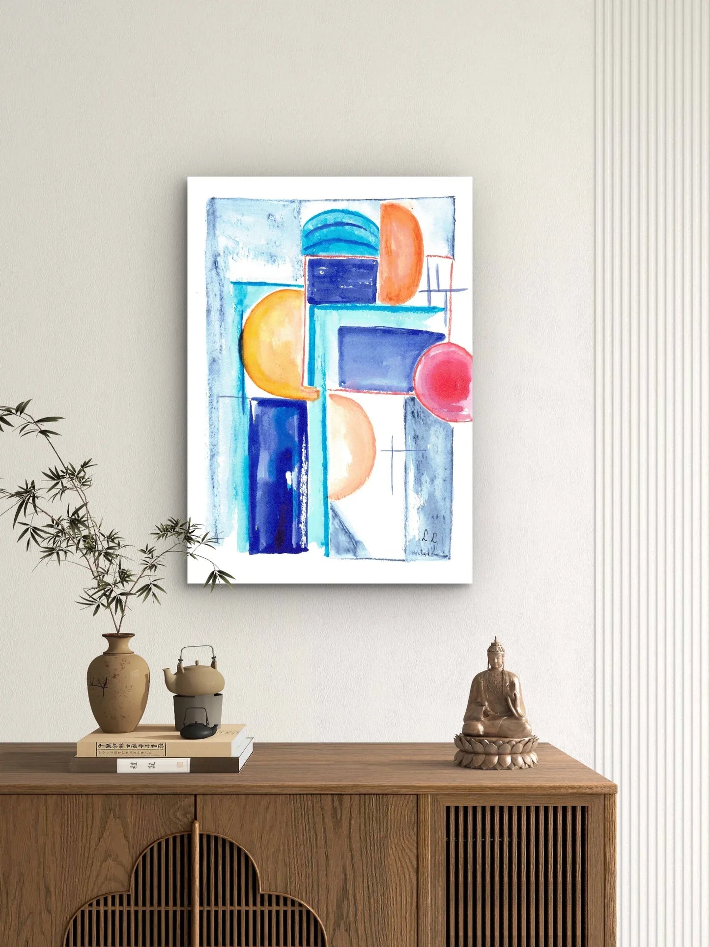 Affiche sur Papier Photo Architecture solaire - Laure Leprince - Artiste Peintre