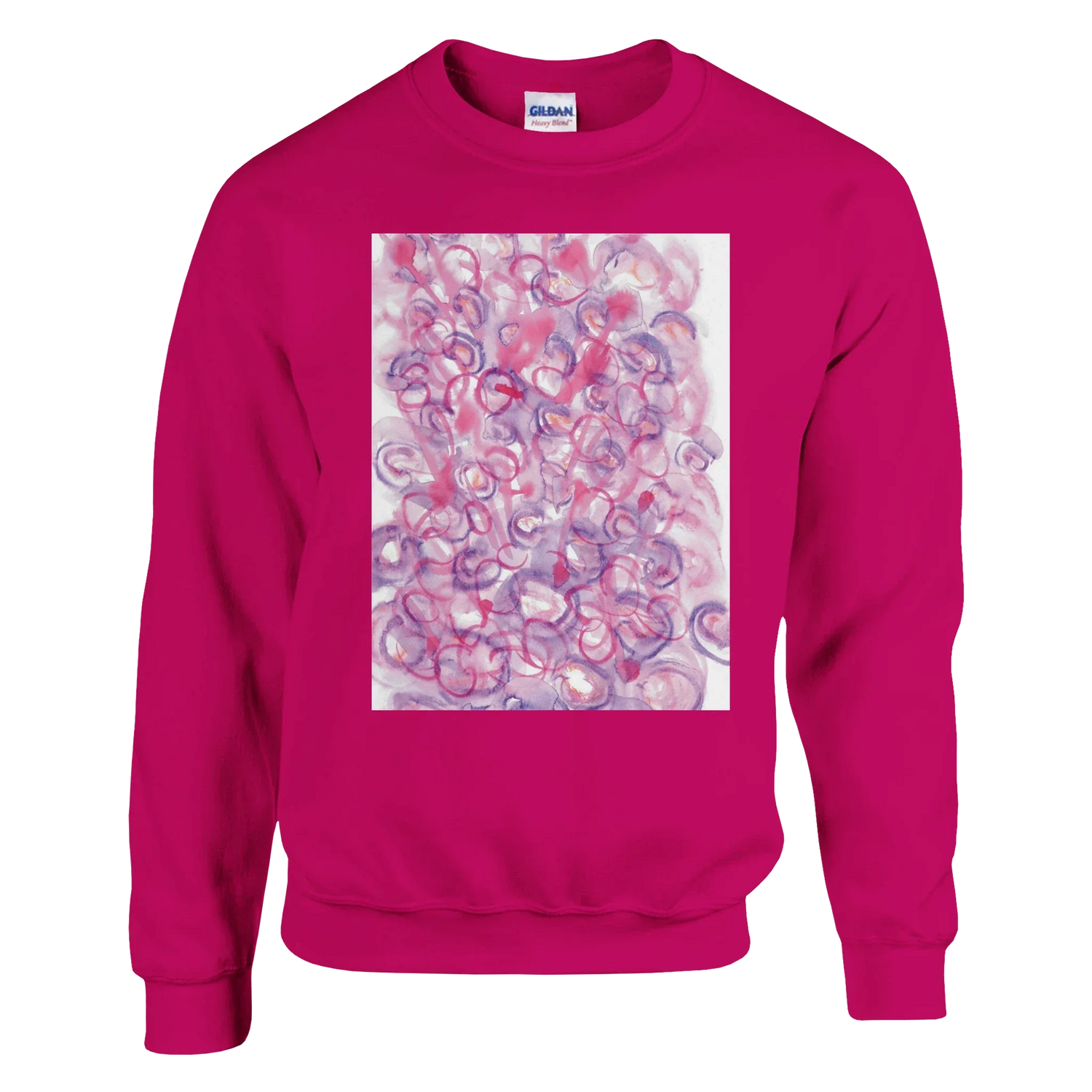 Sweatshirt Unisexe Classique Floraison intime– Impression Artistique Multicolore - Laure Leprince - Artiste Peintre
