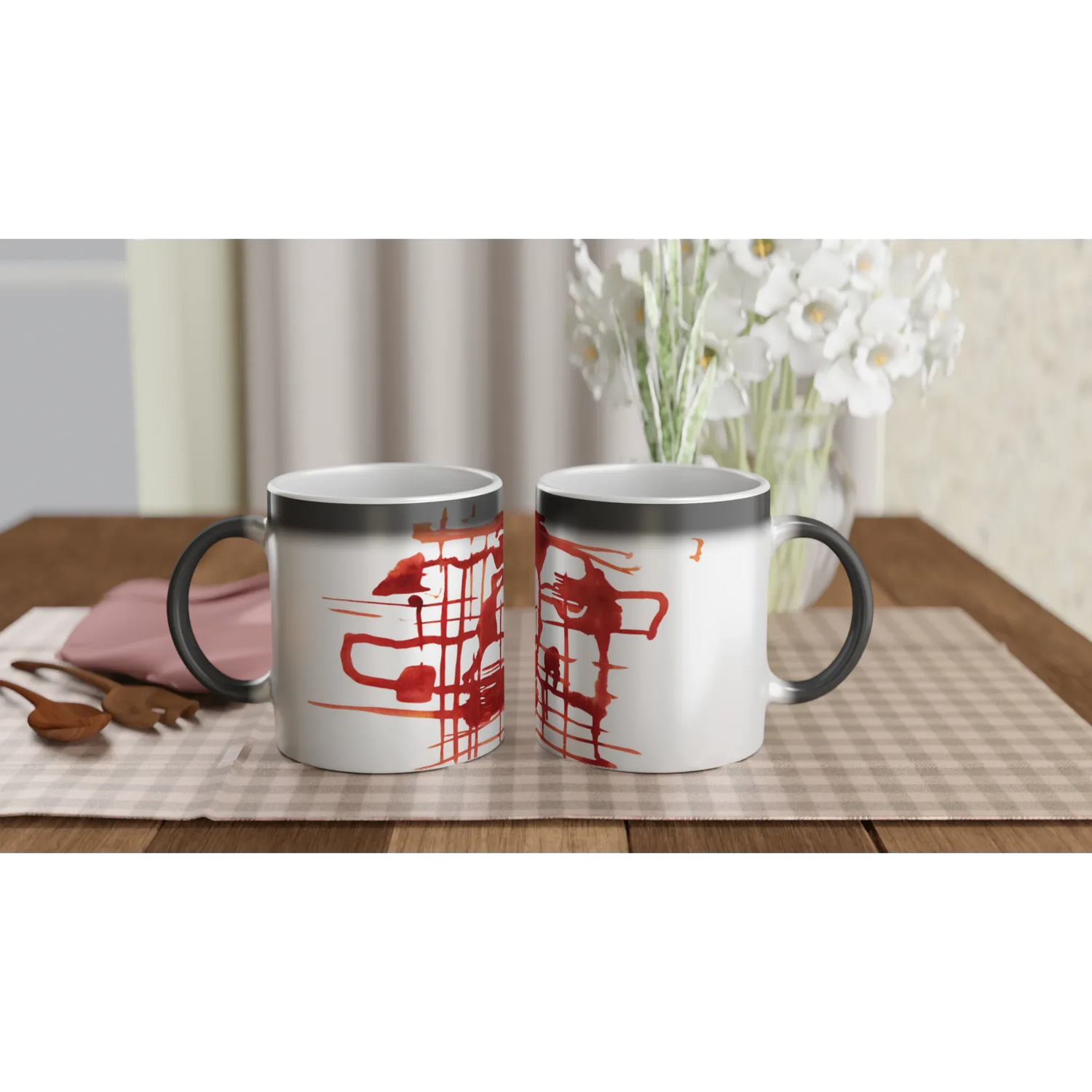 Mug magique en céramique 325 ml – Révèlez votre motif à la chaleur Solar Frame - Laure Leprince - Artiste Peintre