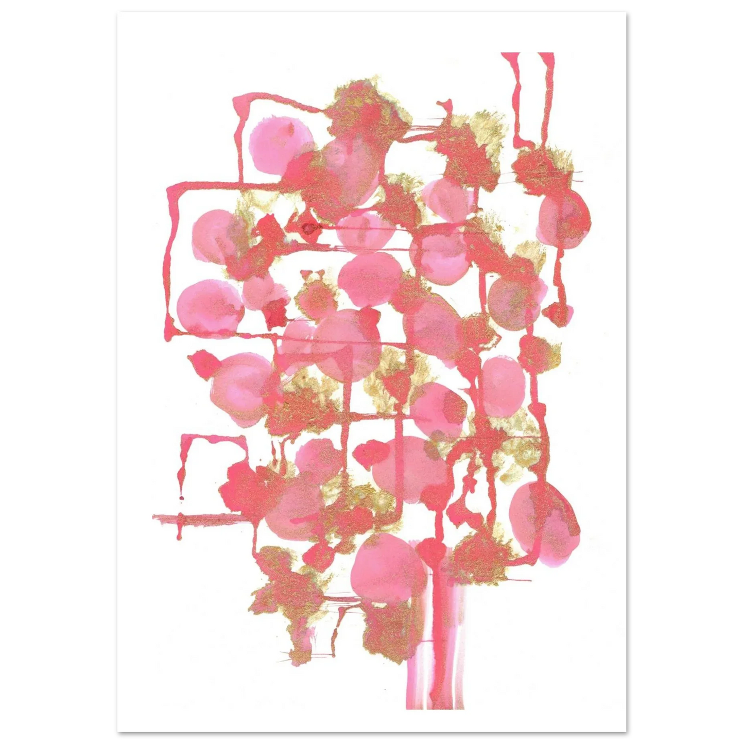 Premium Matte Paper Poster Aquarelle Originale RDJ3-11 - Laure Leprince - Artiste Peintre