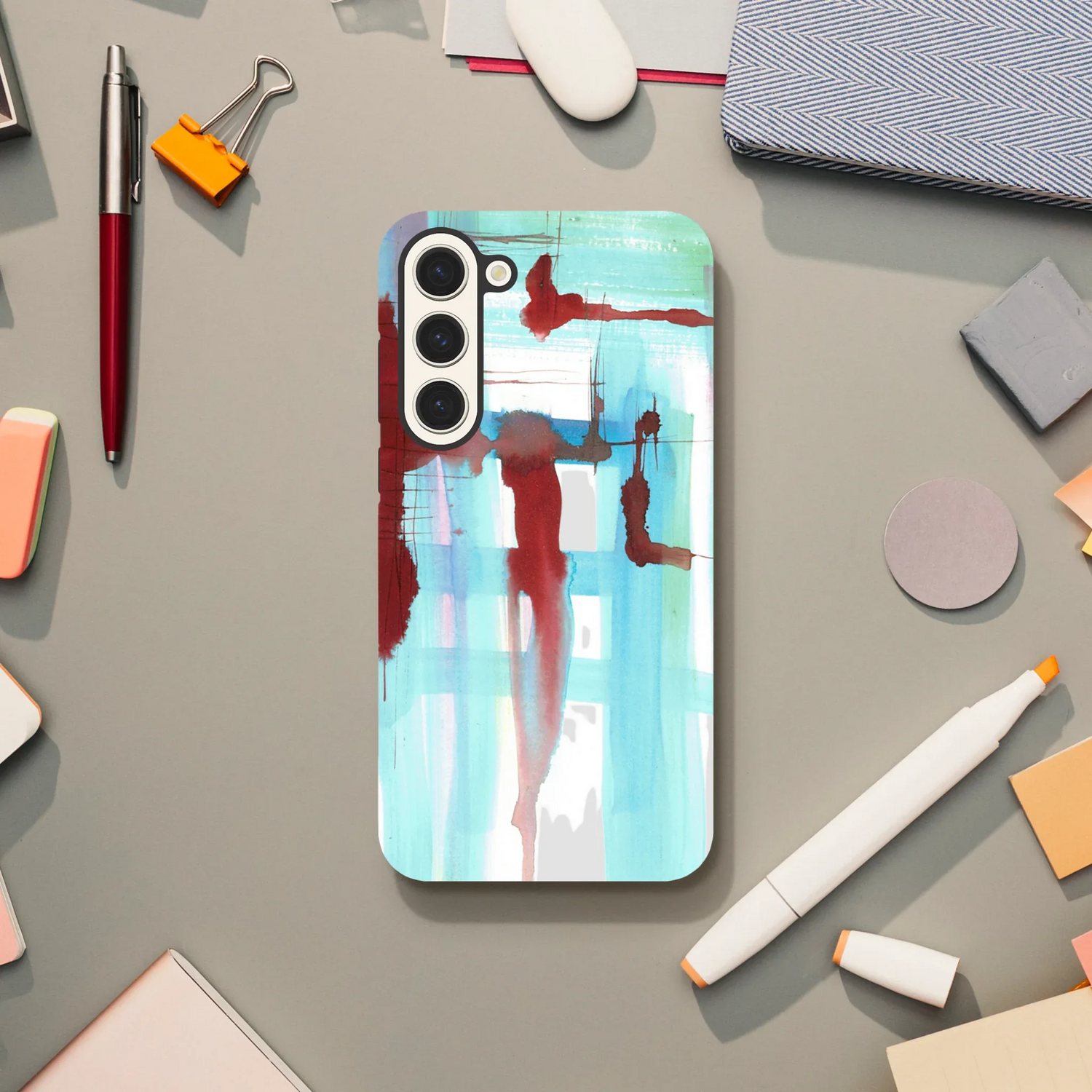 Coque Samsung Tough Case – Design Artistique "Structures Liquides" - Laure Leprince - Artiste Peintre