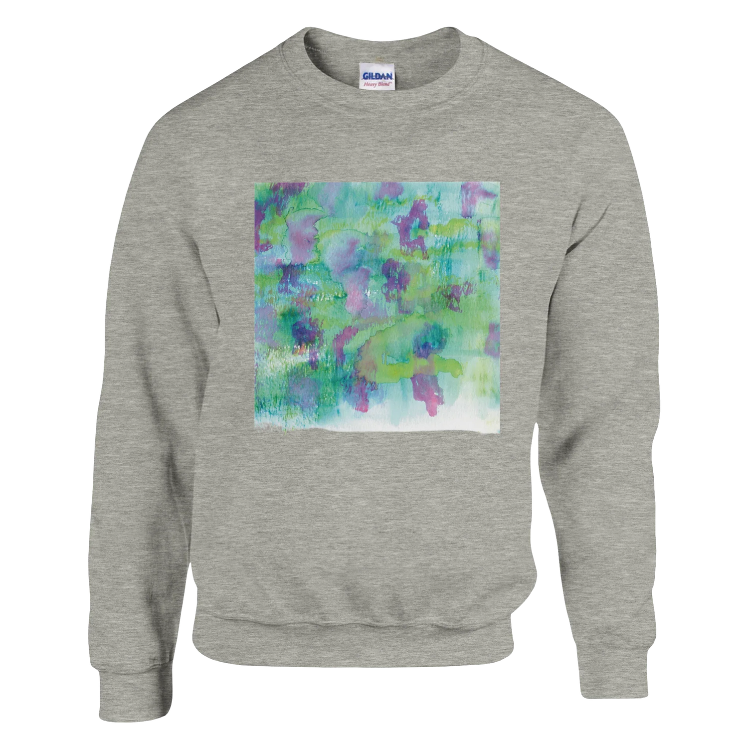 Sweatshirt Unisexe Classique Eclosions Sauvages – Impression Artistique Multicolore | Premium Cotton Blend - Laure Leprince - Artiste Peintre