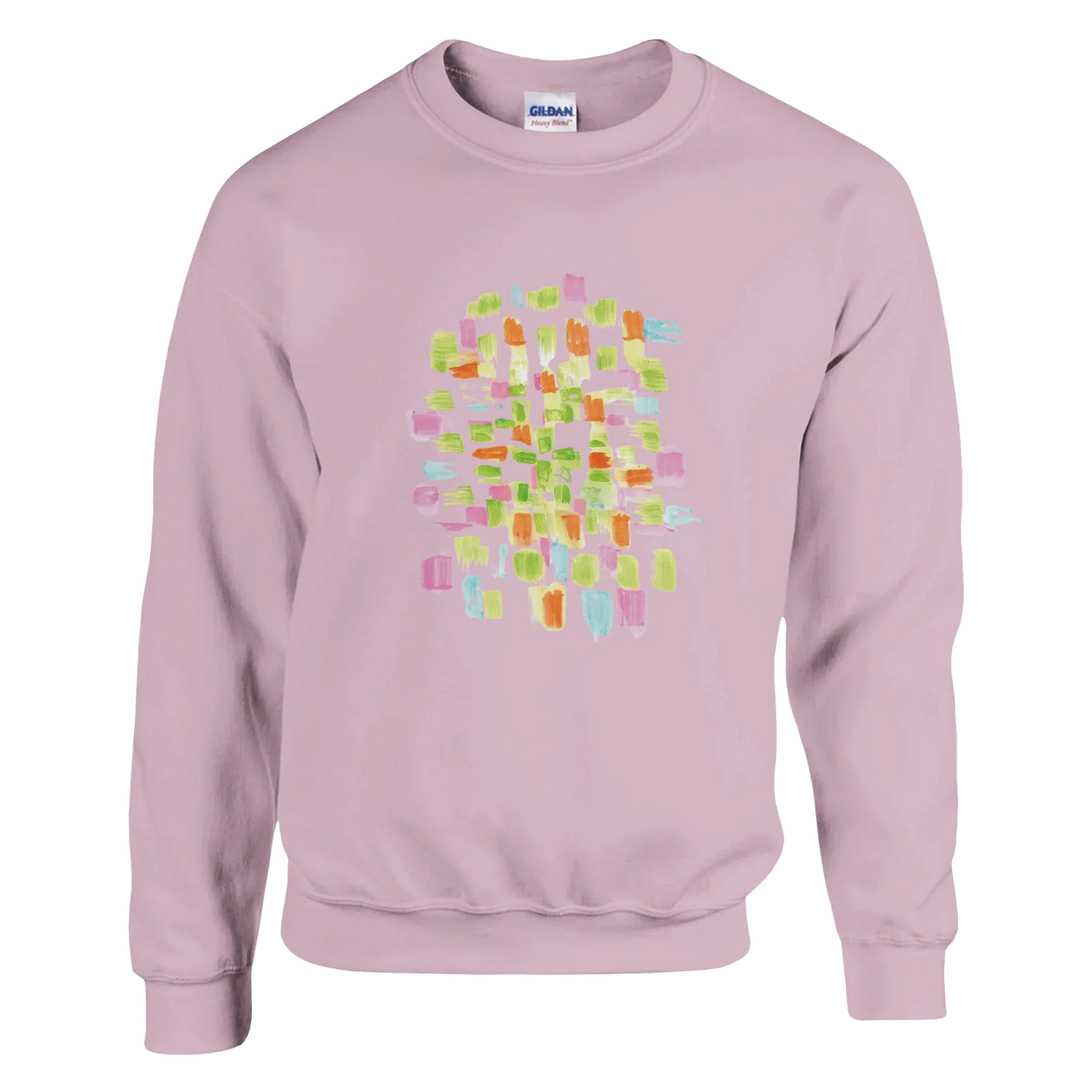 Sweatshirt Unisexe Classique Pastel Mosaic – Impression Artistique Multicolore - Laure Leprince - Artiste Peintre