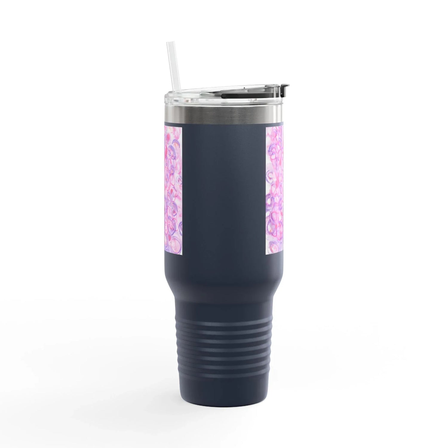 40oz Insulated Travel Mug – Floraison Intime Watercolor Design - Laure Leprince - Artiste Peintre