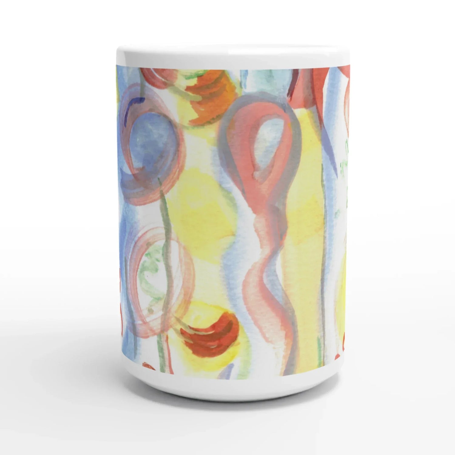 Mug en céramique blanche 44 Urban Parade – Grand format, design et qualité durable - Laure Leprince - Artiste Peintre