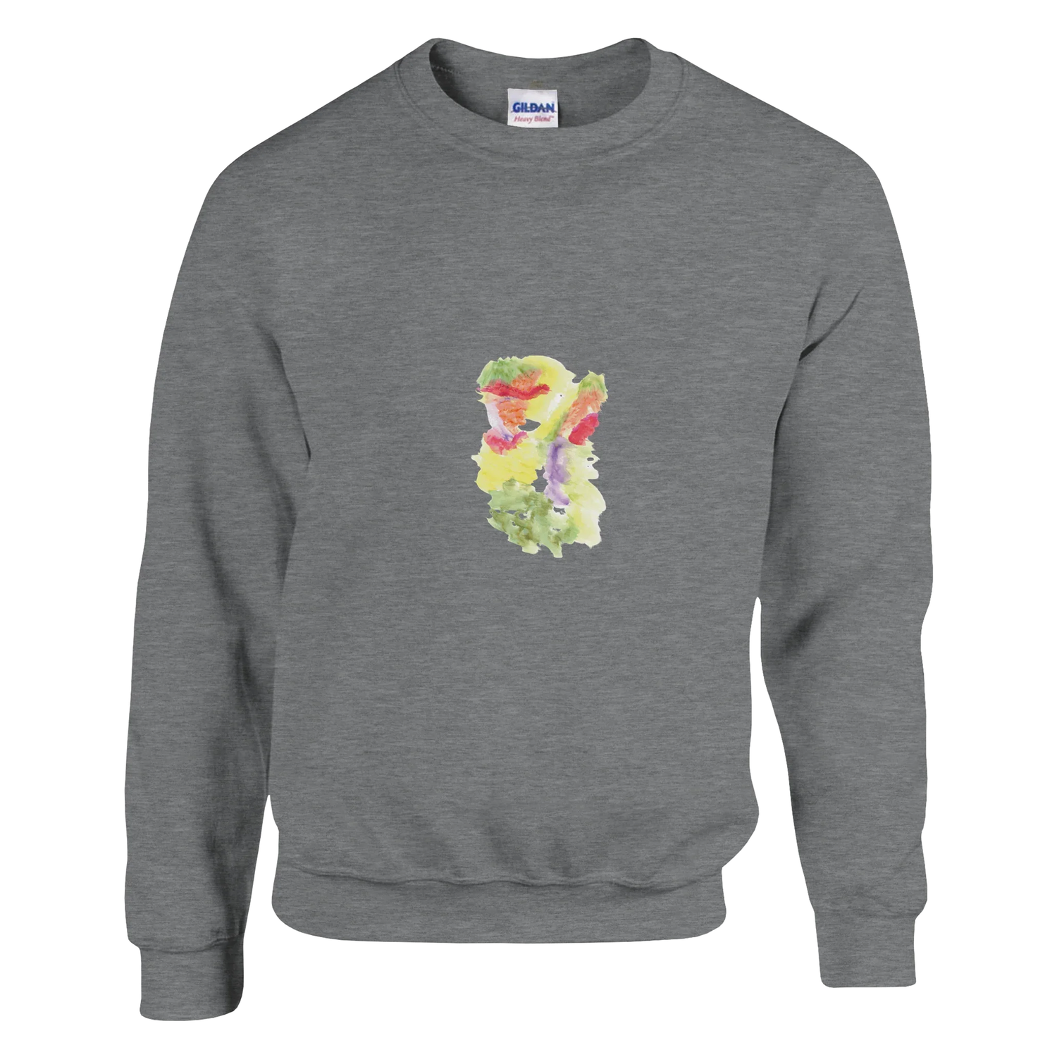 Sweatshirt Unisexe Classique Eclosion Chromatique – Impression Artistique Multicolore | Premium Cotton Blend - Laure Leprince - Artiste Peintre