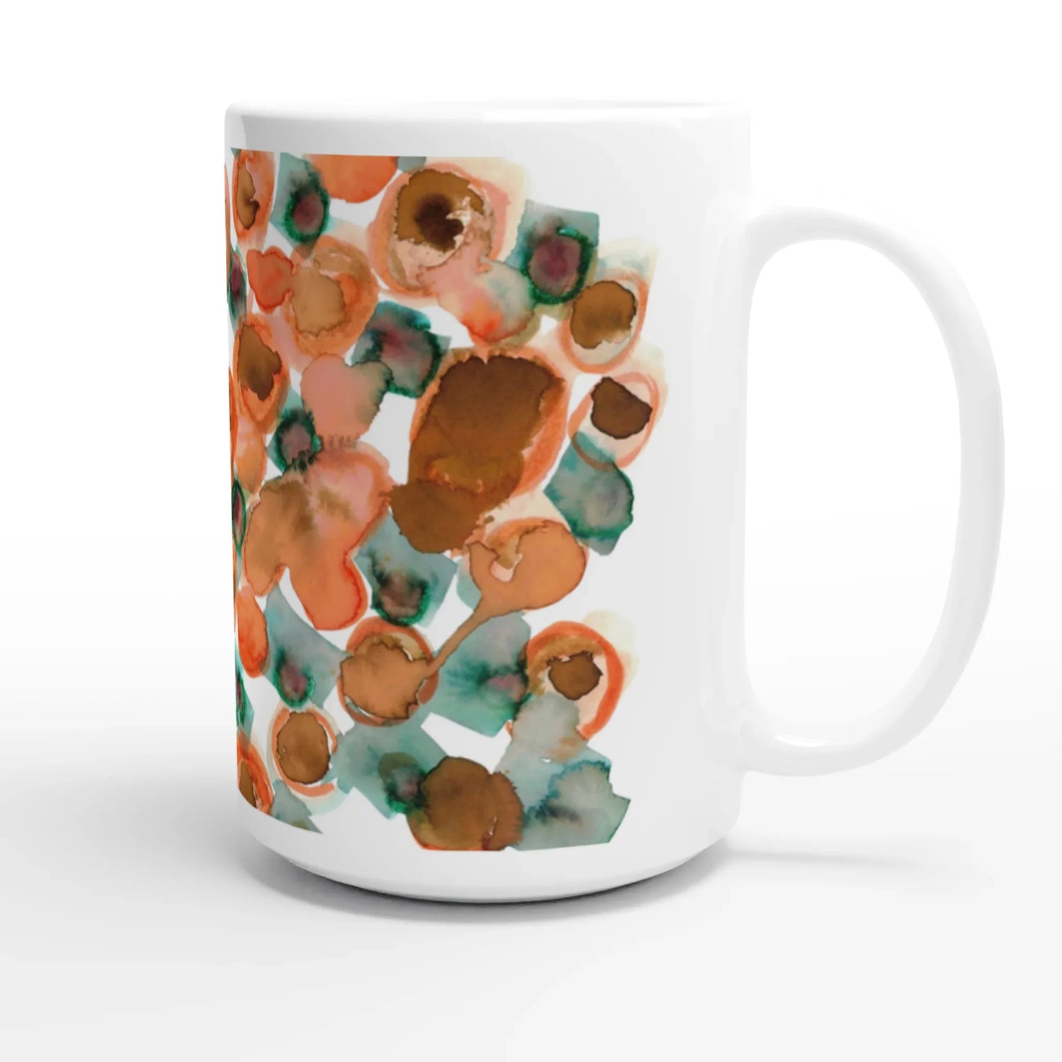 Mug en céramique blanche 44 cl Constellation D'ambre – Grand format, design et qualité durable - Laure Leprince - Artiste Peintre