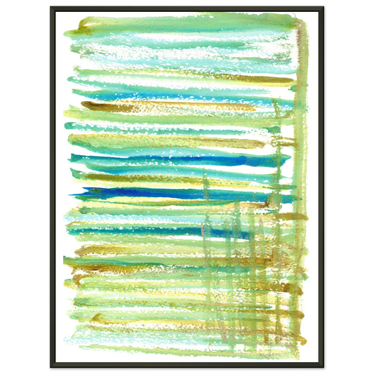 Classic Semi-Glossy Paper Metal Framed Poster Trame - Laure Leprince - Artiste Peintre