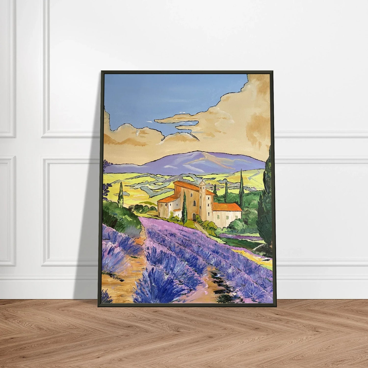 Classic Semi-Glossy Paper Metal Framed Poste Mas en provence - Laure Leprince - Artiste Peintre