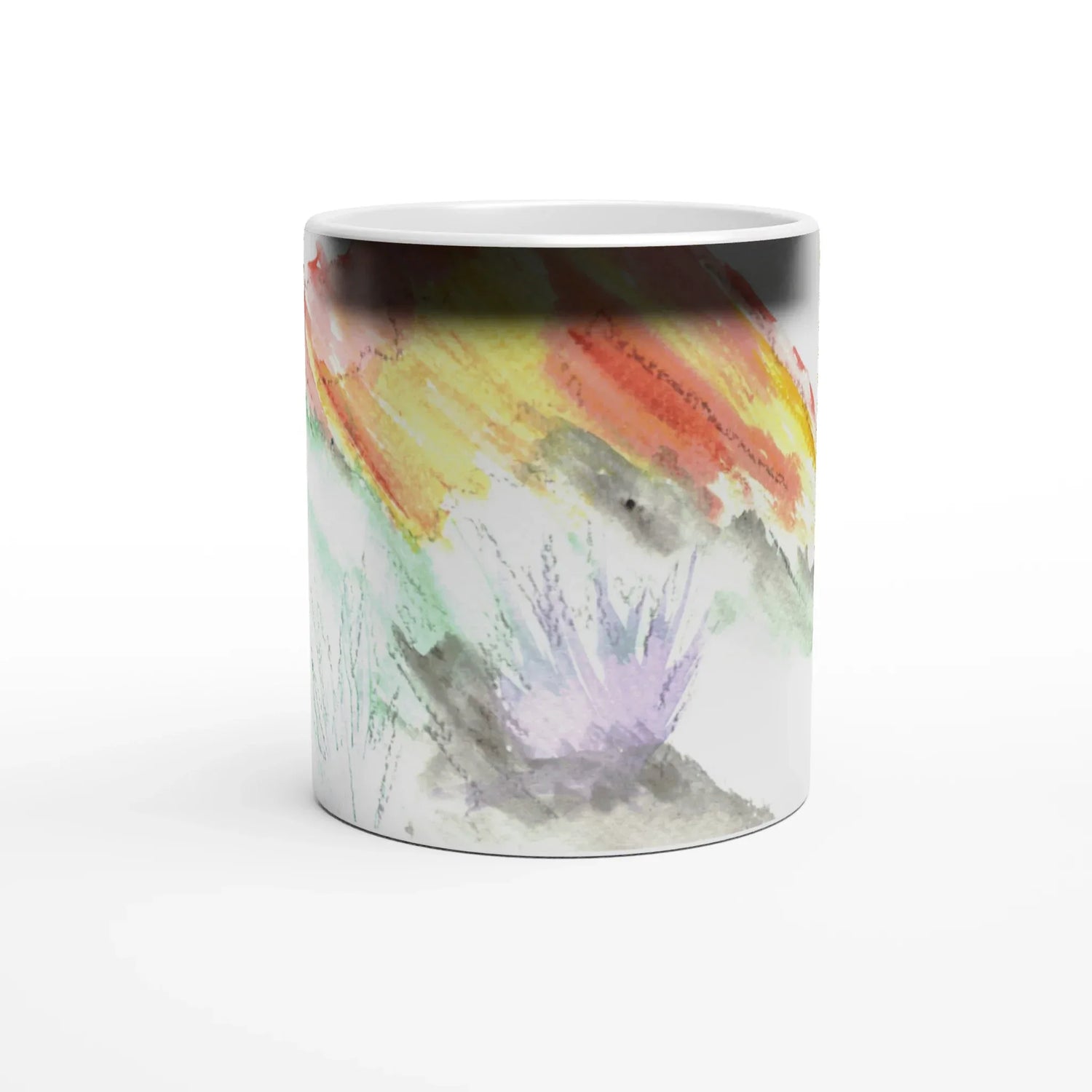 Mug magique en céramique 325 ml – Révèlez votre motif à la chaleur Lavander Drift - Laure Leprince - Artiste Peintre