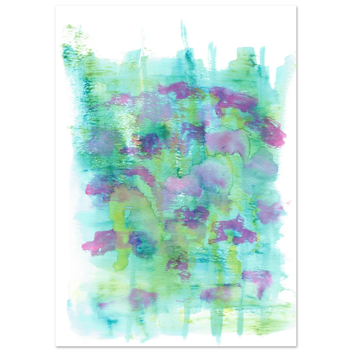 Affiche premium sur papier mat Eclosions Sauvages – Art mural de qualité supérieure - Laure Leprince - Artiste Peintre