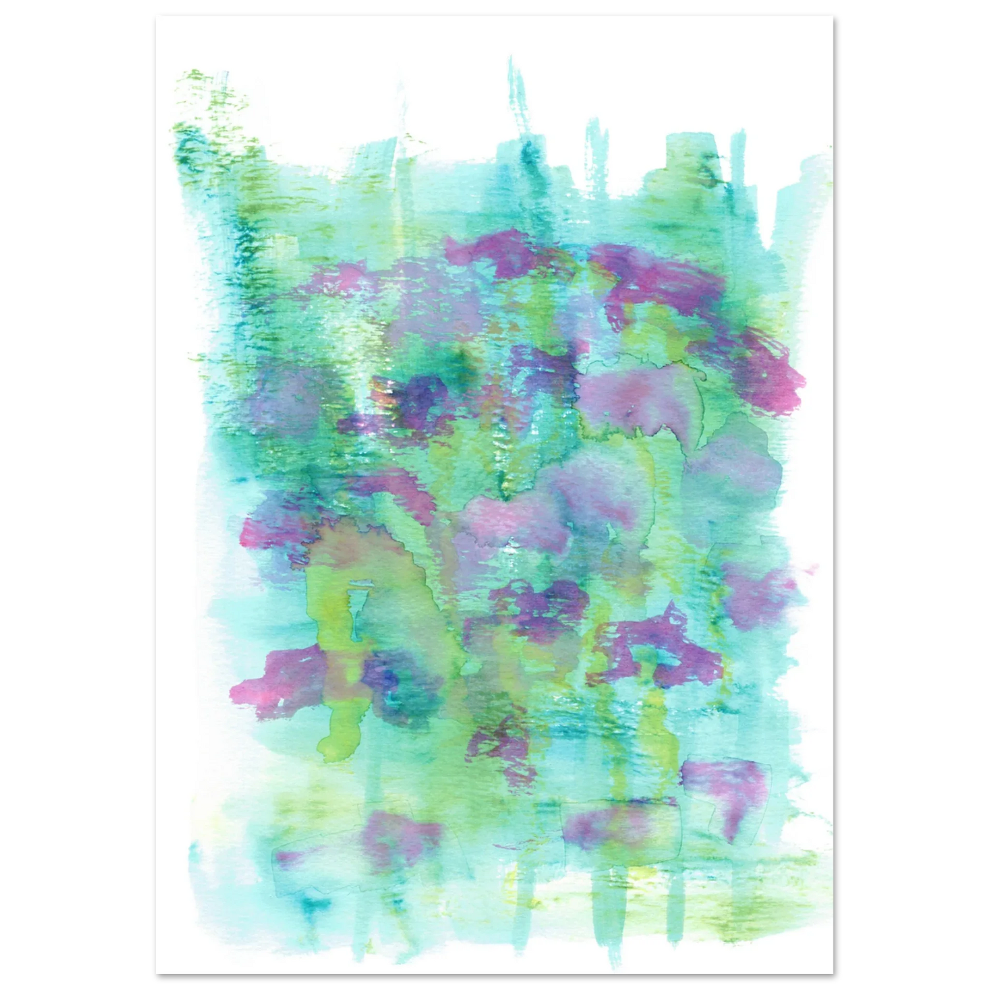 Affiche premium sur papier mat Eclosions Sauvages – Art mural de qualité supérieure - Laure Leprince - Artiste Peintre