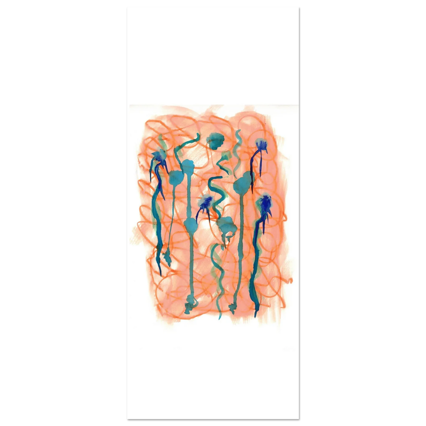 Premium Matte Paper Poster Aquarelle Originale RDJ3-8 - Laure Leprince - Artiste Peintre