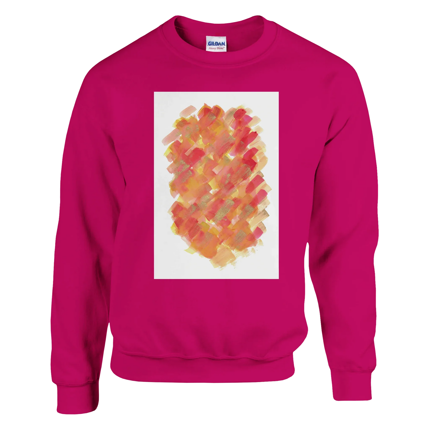Sweatshirt Unisexe Classique Sunset Ember – Impression Artistique Multicolore - Laure Leprince - Artiste Peintre