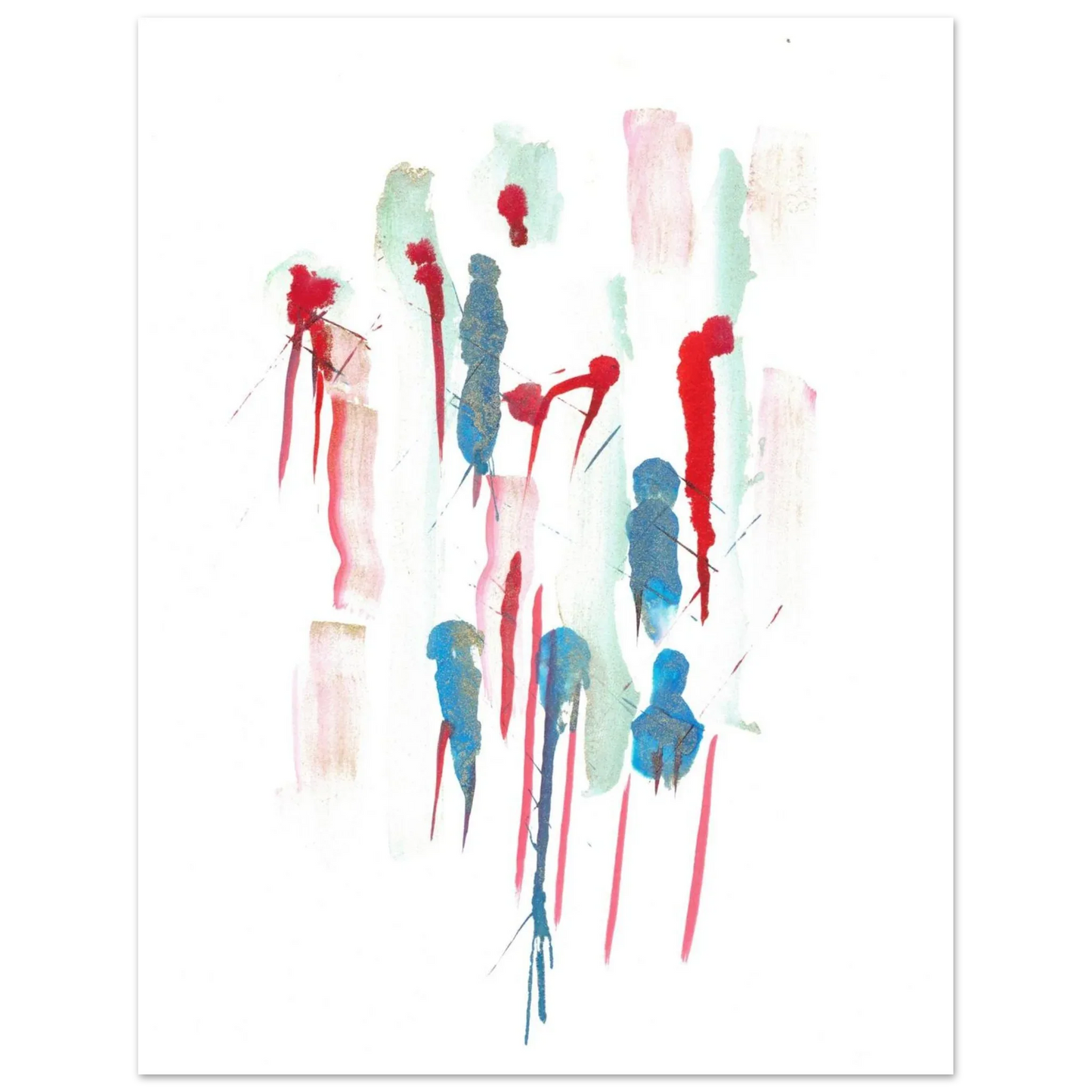 Premium Matte Paper Poster Aquarelle Originale RDJ3-9 - Laure Leprince - Artiste Peintre