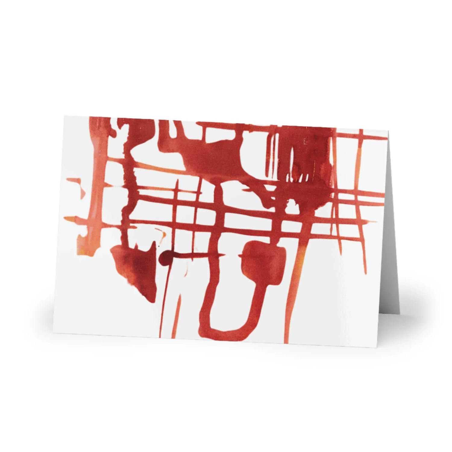 Solar Frame Watercolor Leaf Greeting Card - Elegant - Laure Leprince - Artiste Peintre