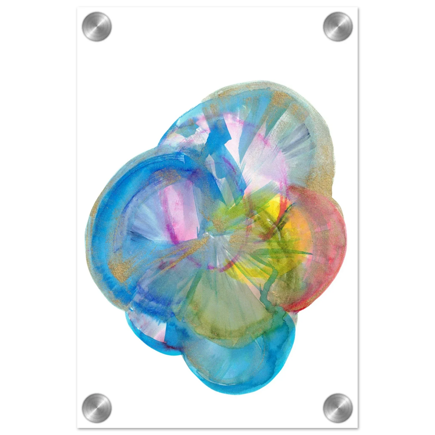 Impression sur acrylique brillante Crystal Bloom | Art contemporain par Laure Leprince - Laure Leprince - Artiste Peintre