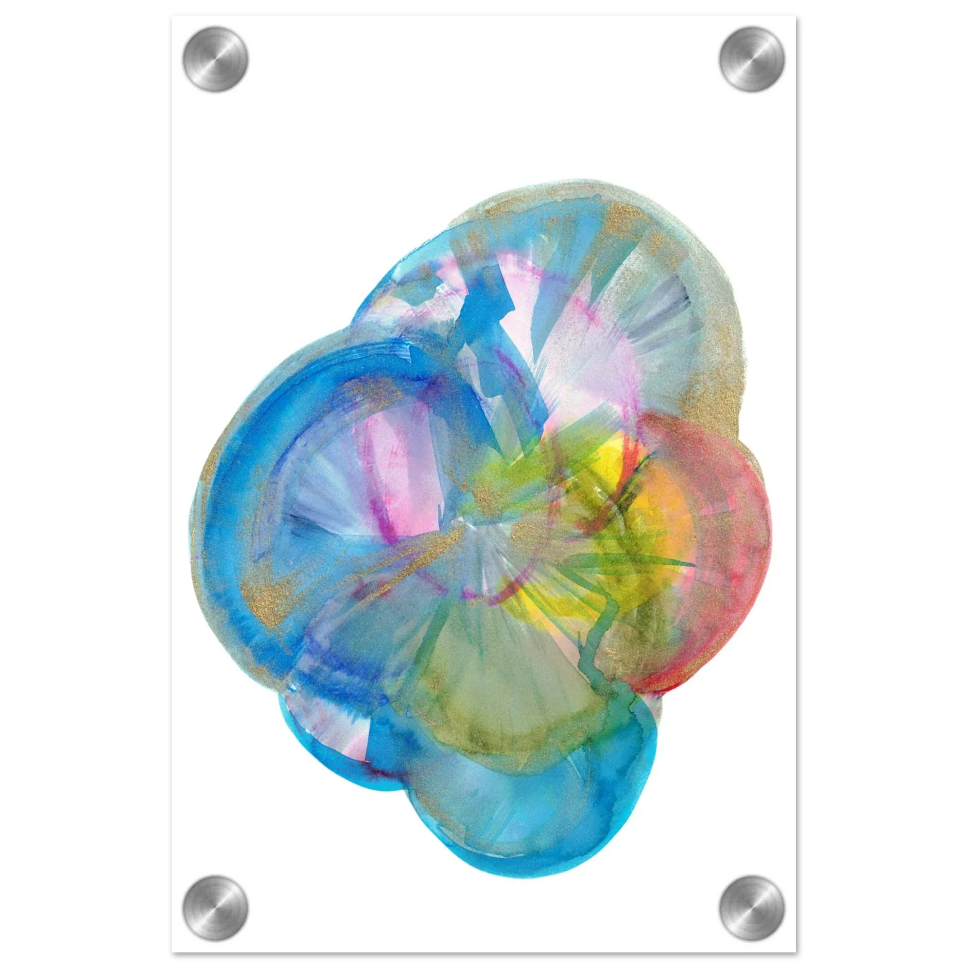 Impression sur acrylique brillante Crystal Bloom | Art contemporain par Laure Leprince - Laure Leprince - Artiste Peintre