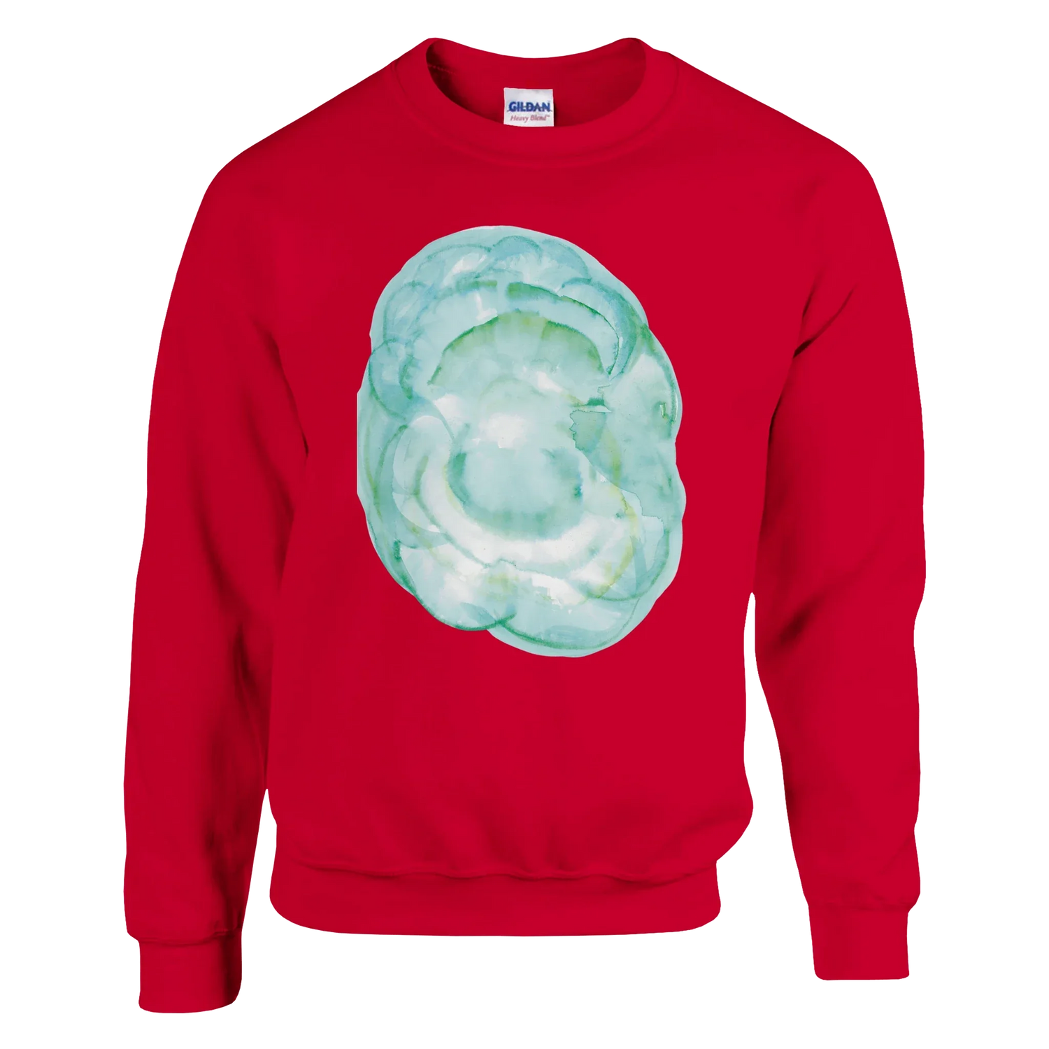 Sweatshirt Unisexe Classique Aqua Bloom – Impression Artistique Multicolore - Laure Leprince - Artiste Peintre