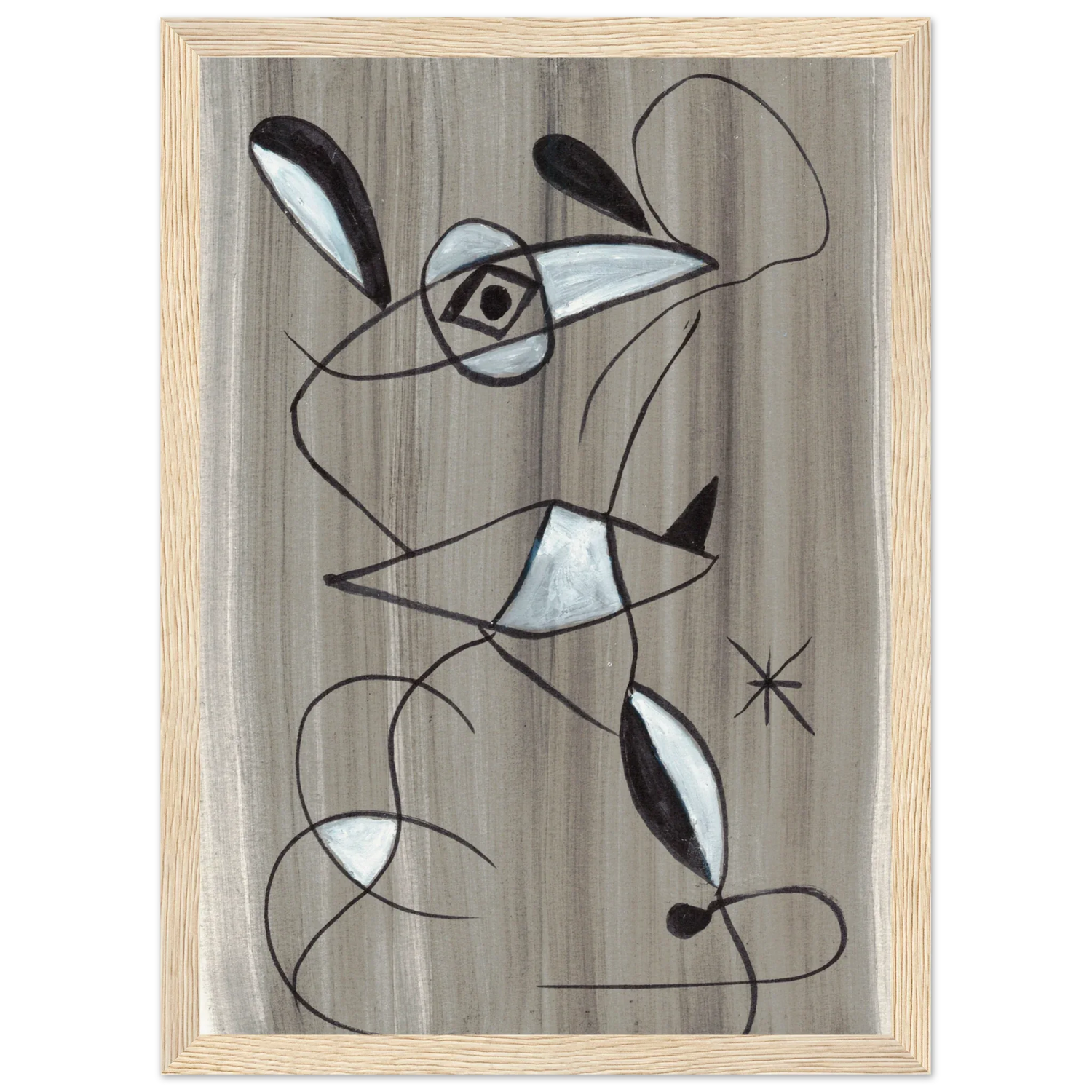 Affiche encadrée bois | Papier mat qualité musée | Aquarelle originale Laure Leprince - Laure Leprince - Artiste Peintre