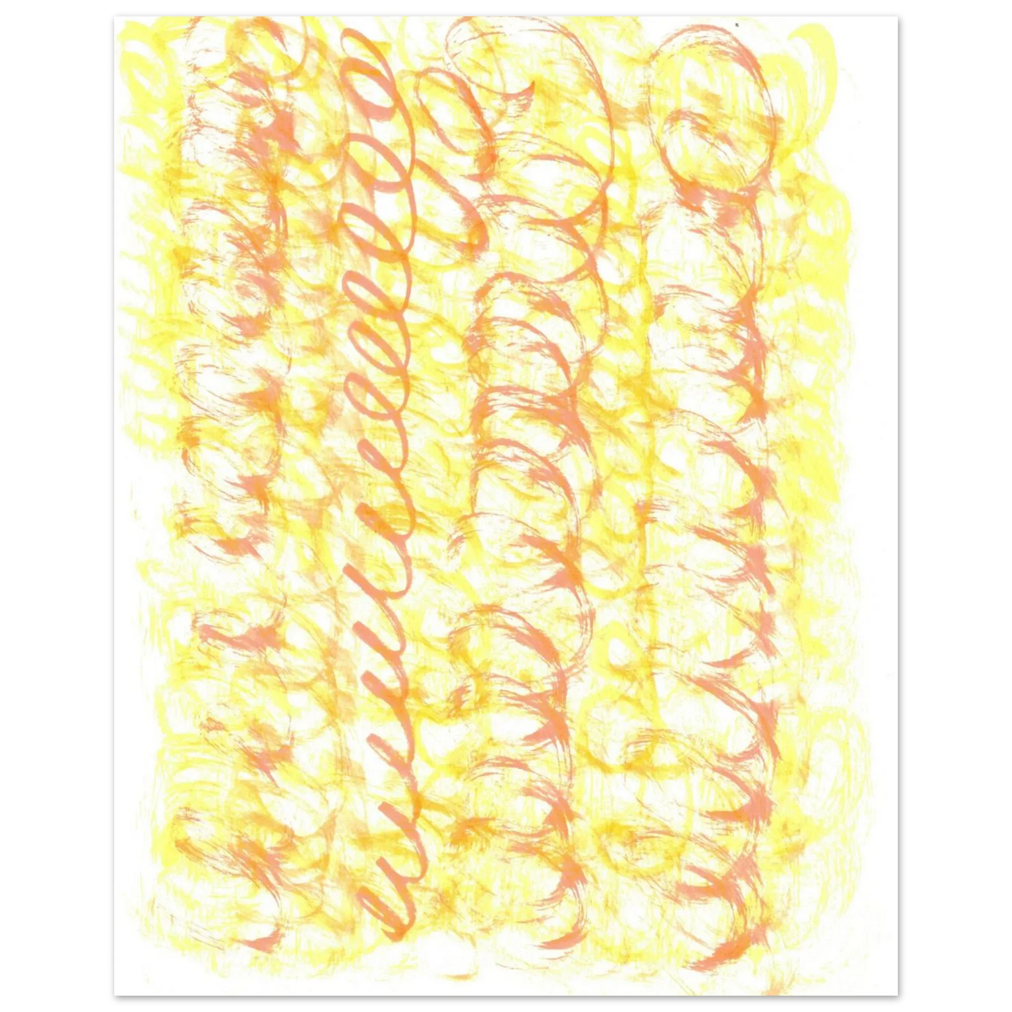 Sun-Kissed Abstract Swirls: Premium Matte Paper Poster - Vibrant Aquarelle Art for Any Space - Laure Leprince - Artiste Peintre