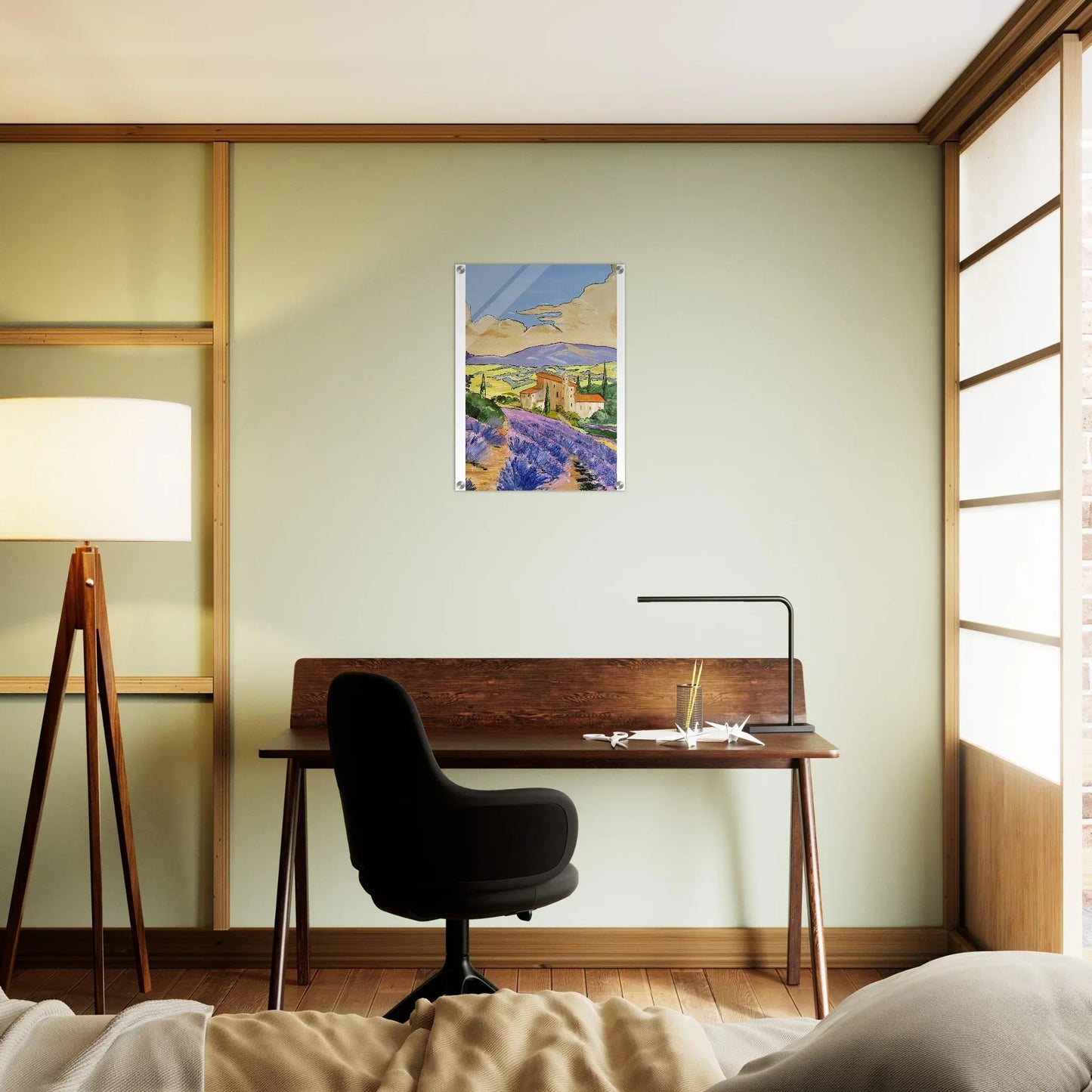 Impression sur acrylique brillante Mas en Provence | Art contemporain par Laure Leprince - Laure Leprince - Artiste Peintre