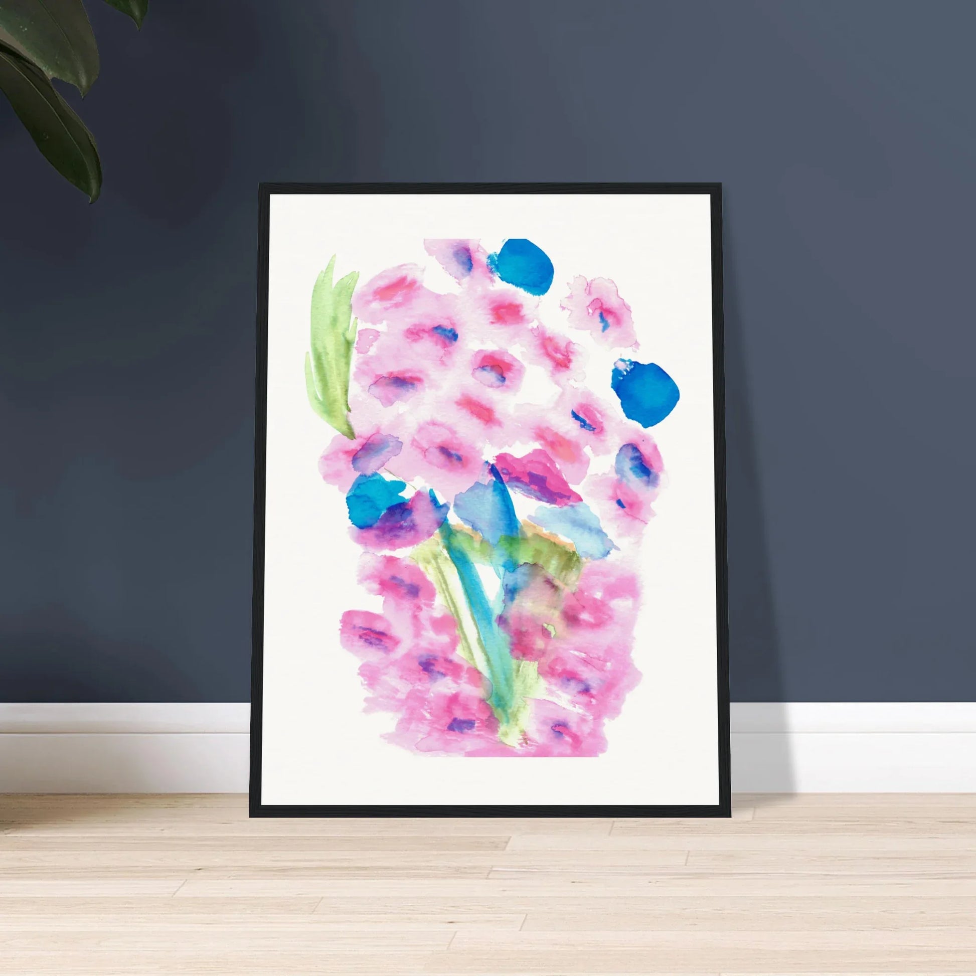 Affiche Encadrée Museum-Quality Matte Paper Aluminium Framed Bouquet Rosé - Laure Leprince - Artiste Peintre