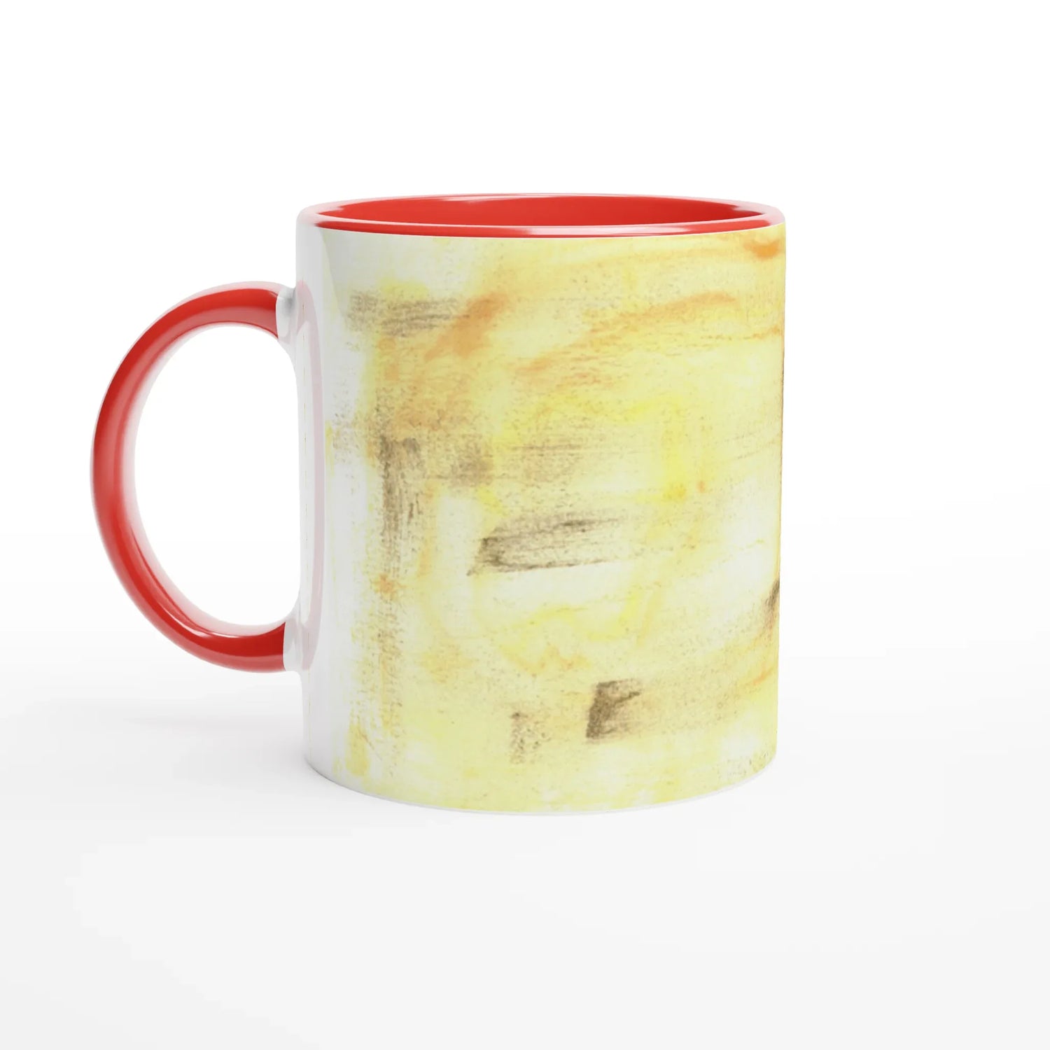 Mug 11oz - 325 ml - Ceramic Mug with Color Insiden Golden Haze - Laure Leprince - Artiste Peintre