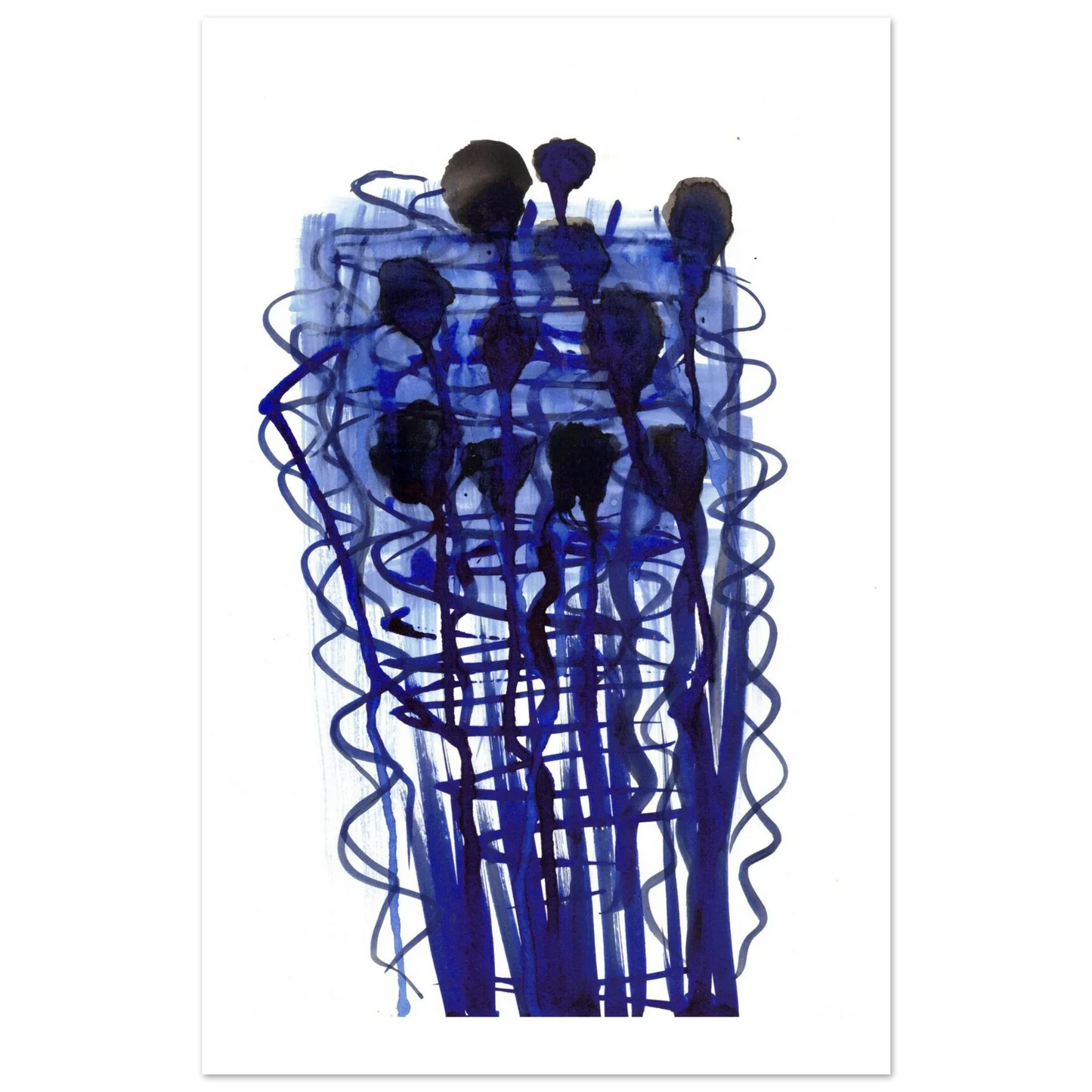 Premium Matte Paper Poster Aquarelle Originale RDJ3-14 - Laure Leprince - Artiste Peintre